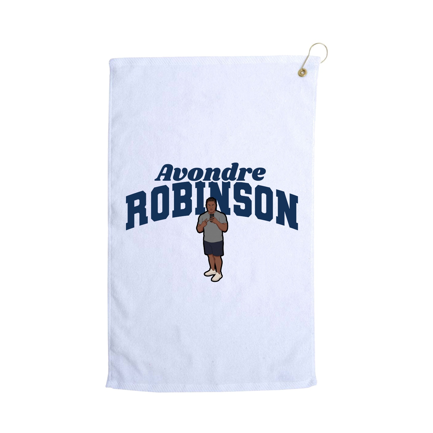 Golf Towel — Signature Arch in White
