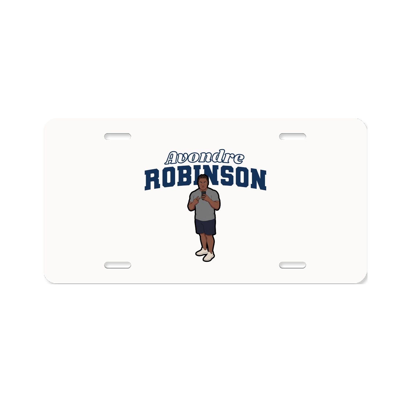 License Plate — Name Arch in Classic