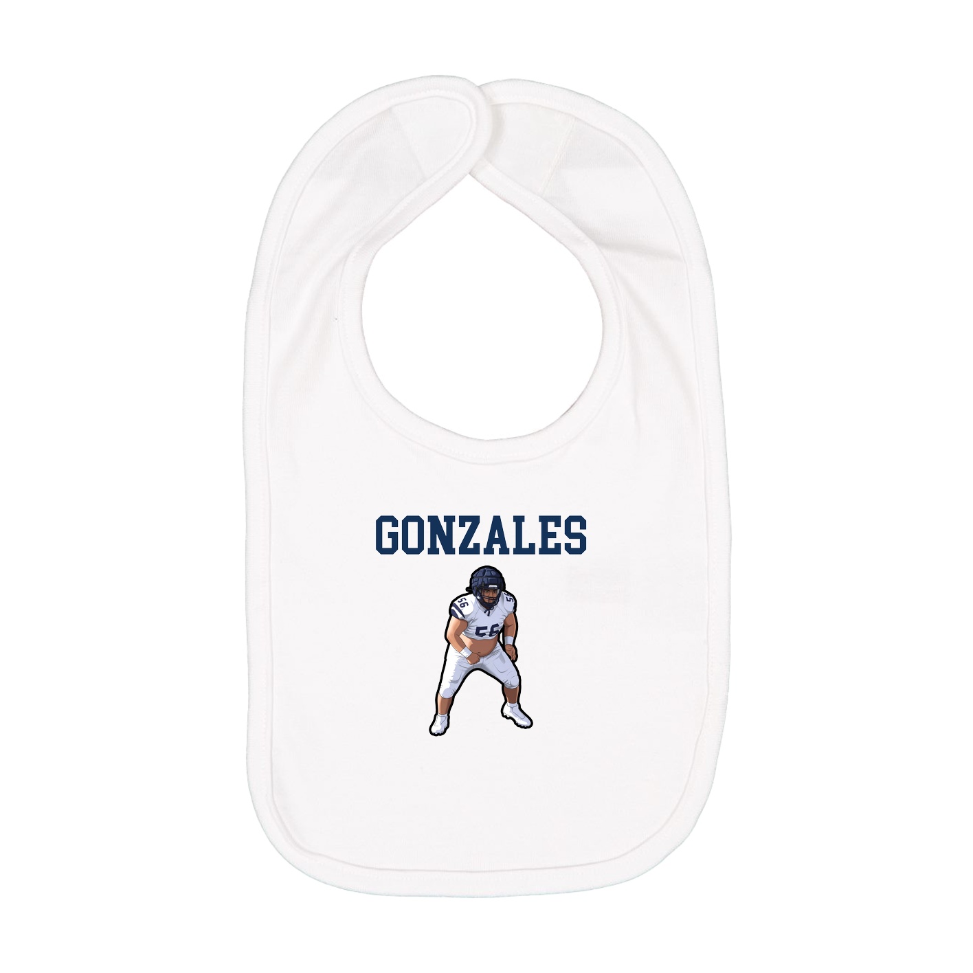 Infant Bib — Shirsey in White