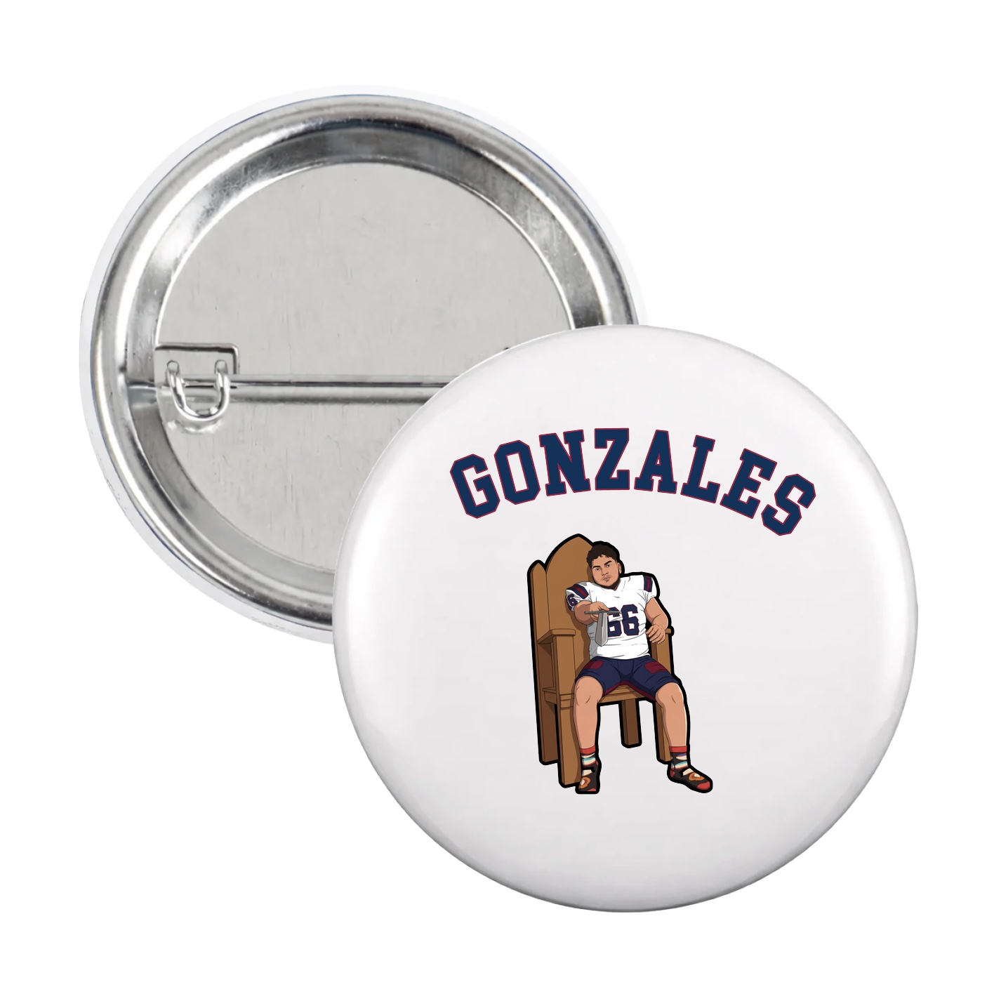 Game Day Button — Shirsey Arch in White