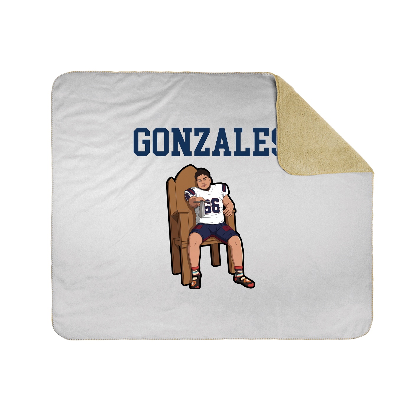 Throw Blanket — Shirsey in White