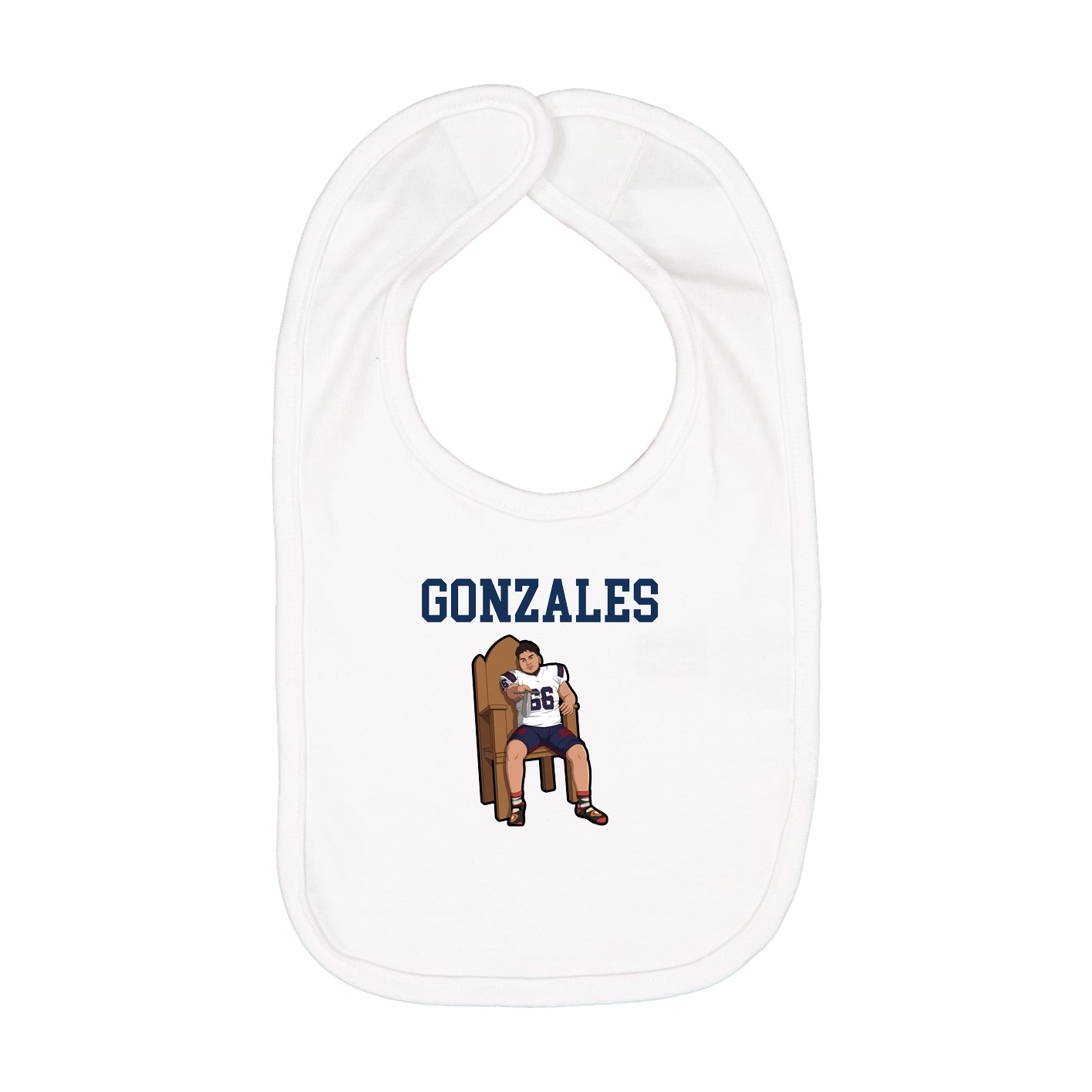 Infant Bib — Shirsey in White