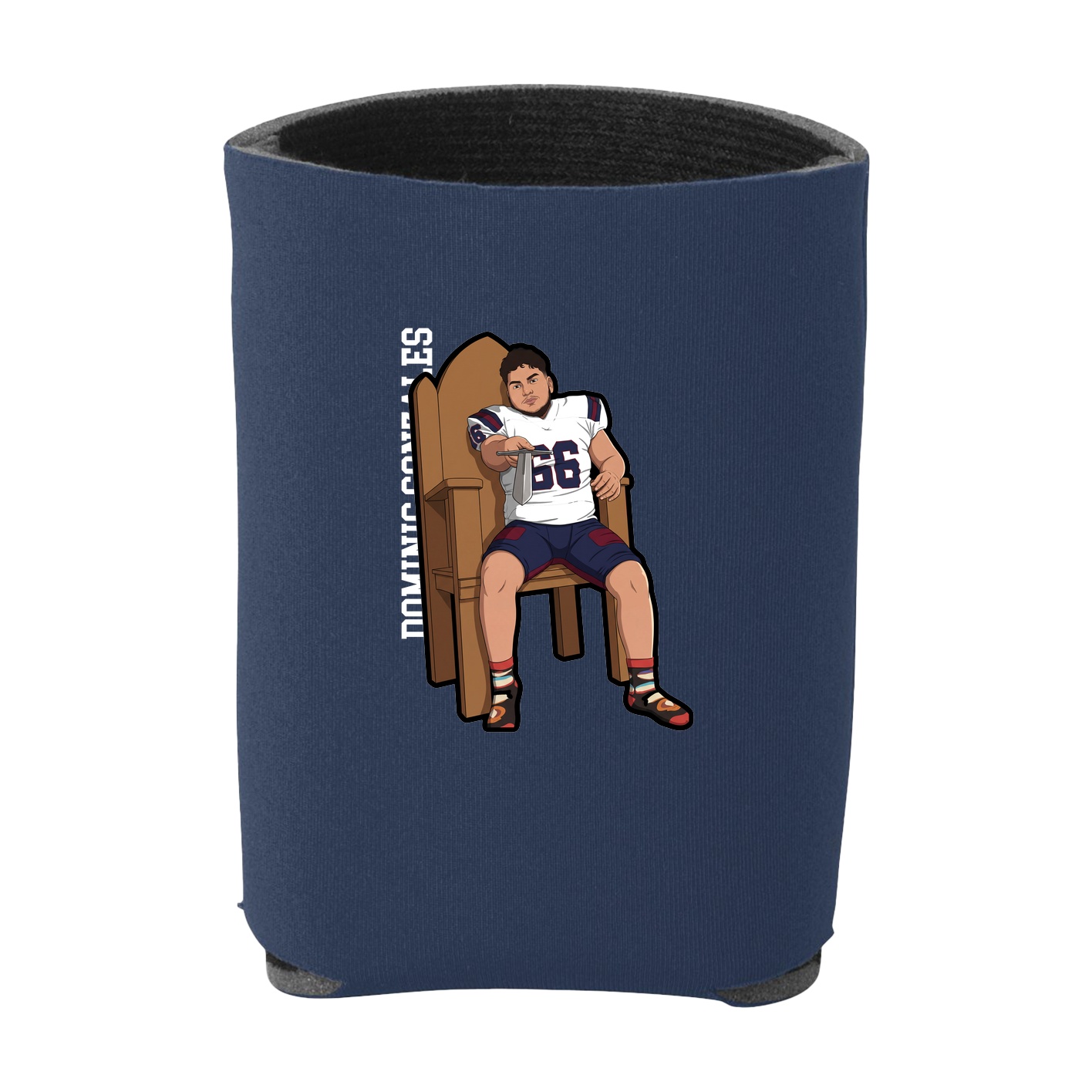 Can Holder — Name Vertical in Navy