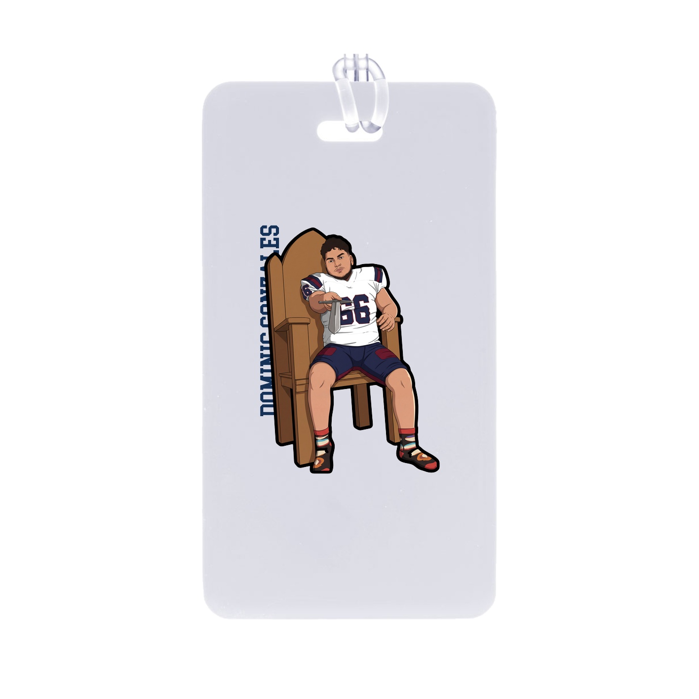 Bag Tag — Name Vertical in Classic