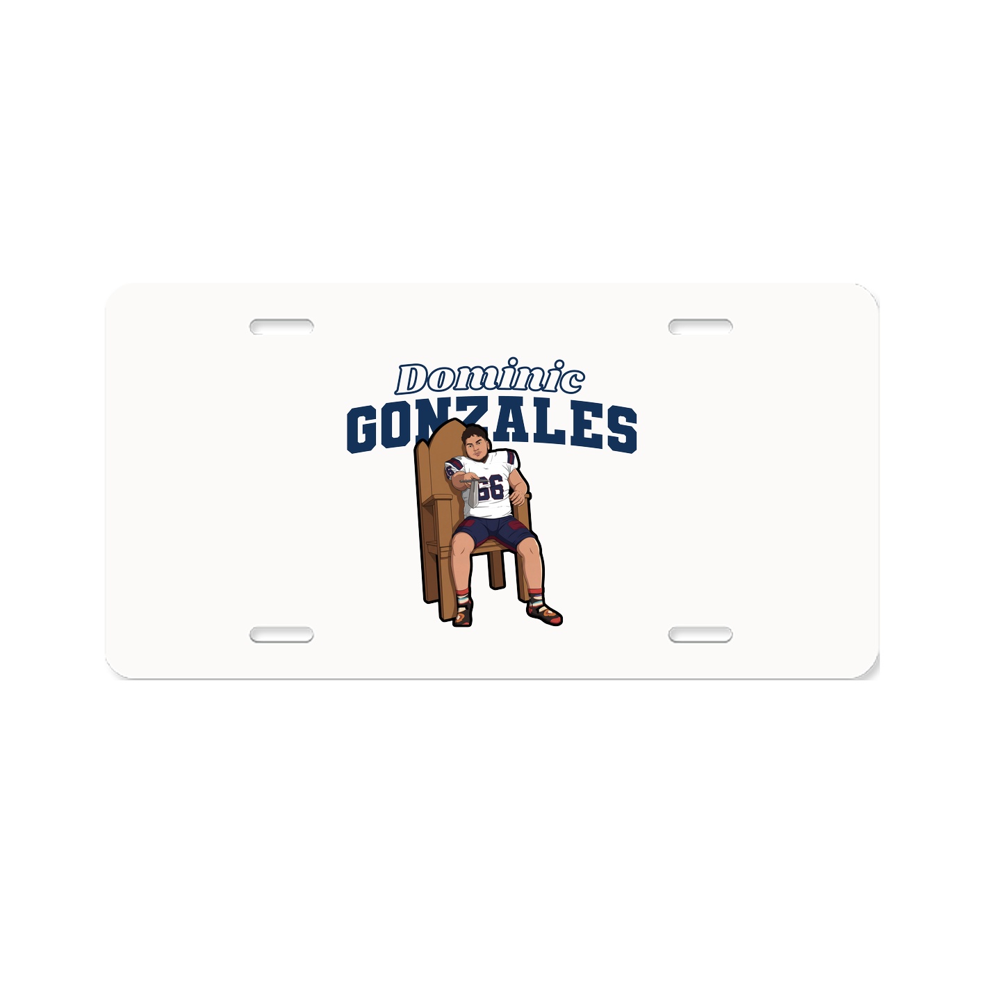 License Plate — Name Arch in Classic
