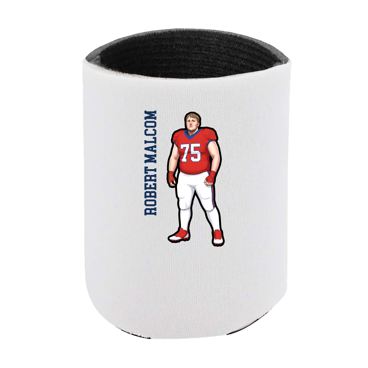 Can Holder — Name Vertical in White