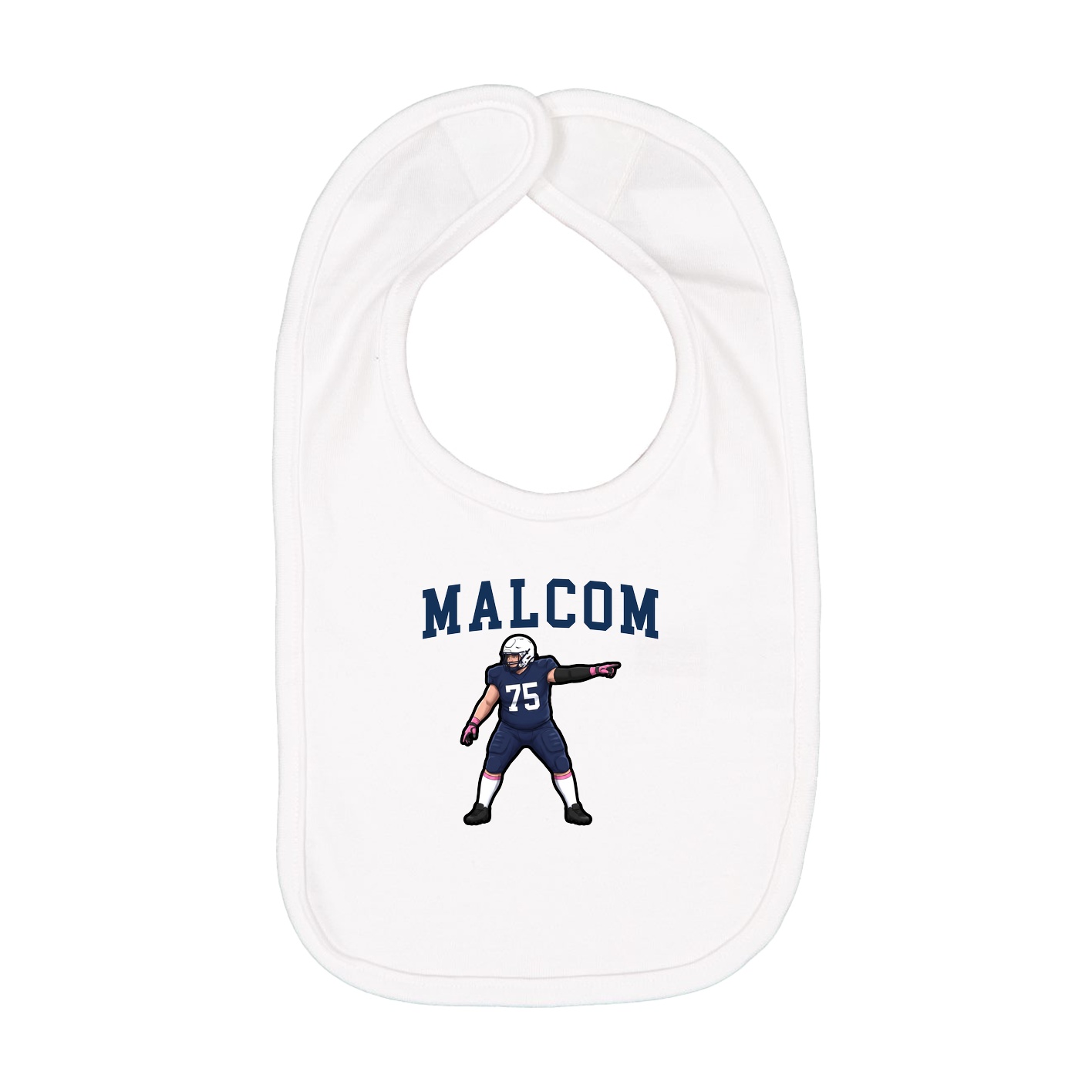Infant Bib — Shirsey in White