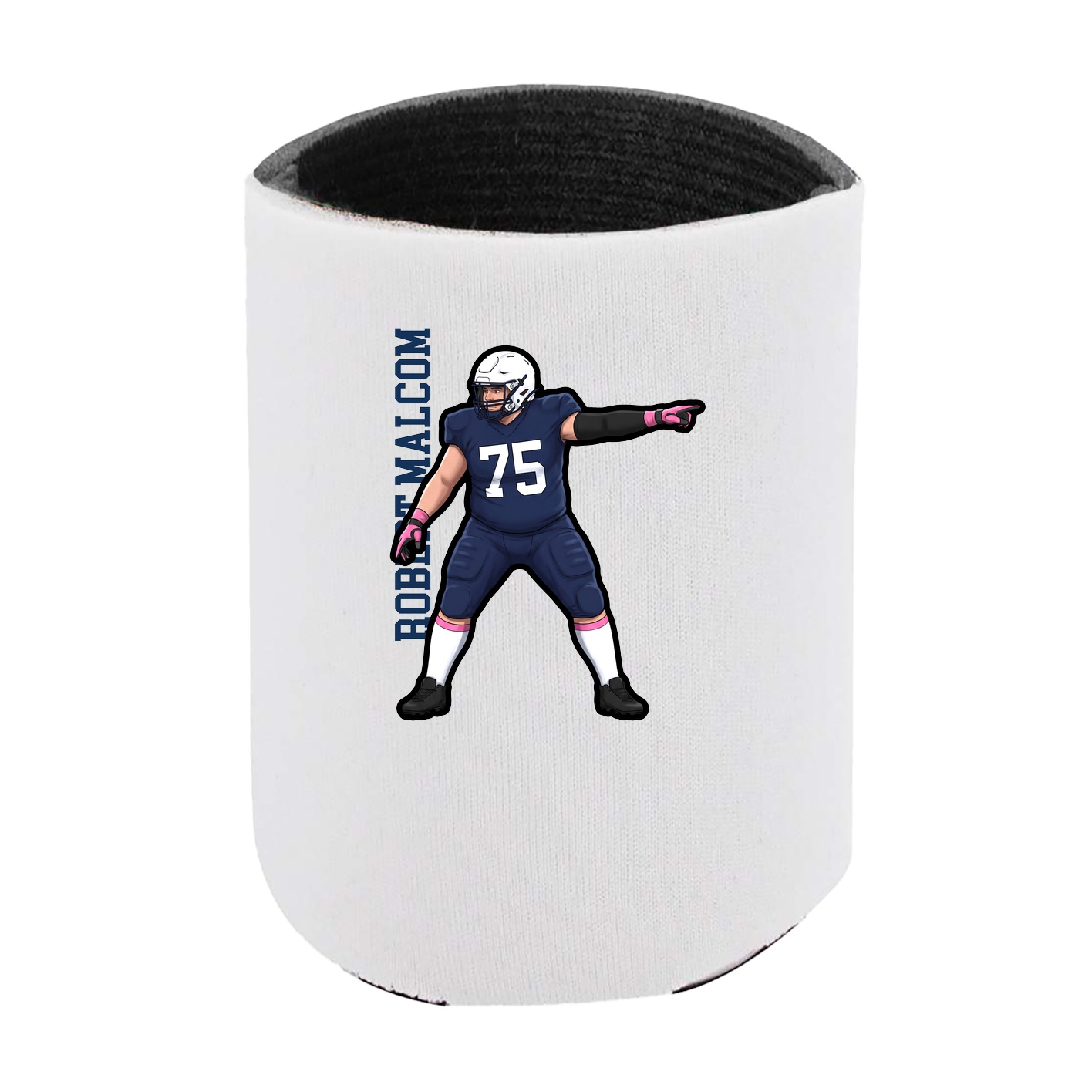Can Holder — Name Vertical in White