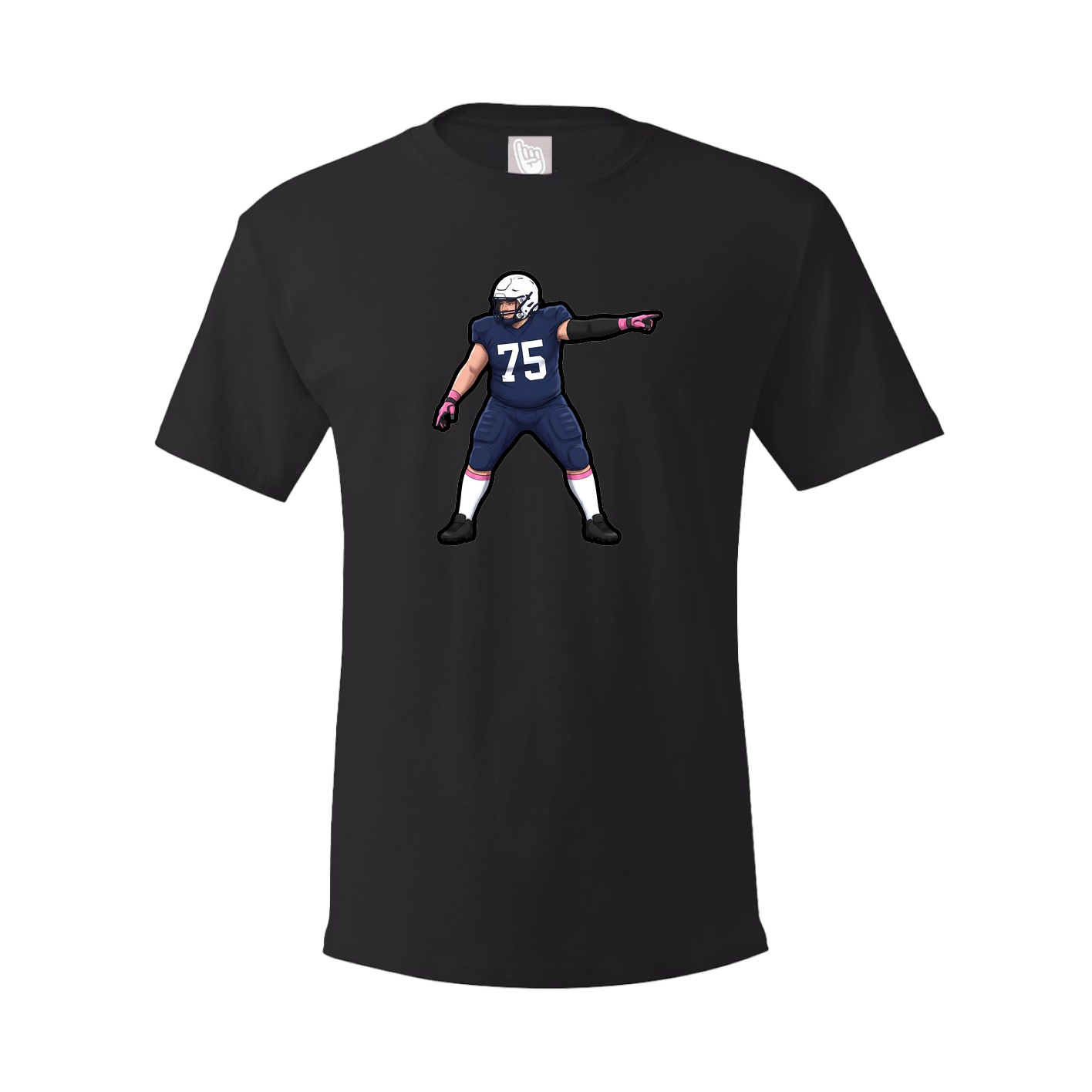 Youth Tee — Name Vertical in Black