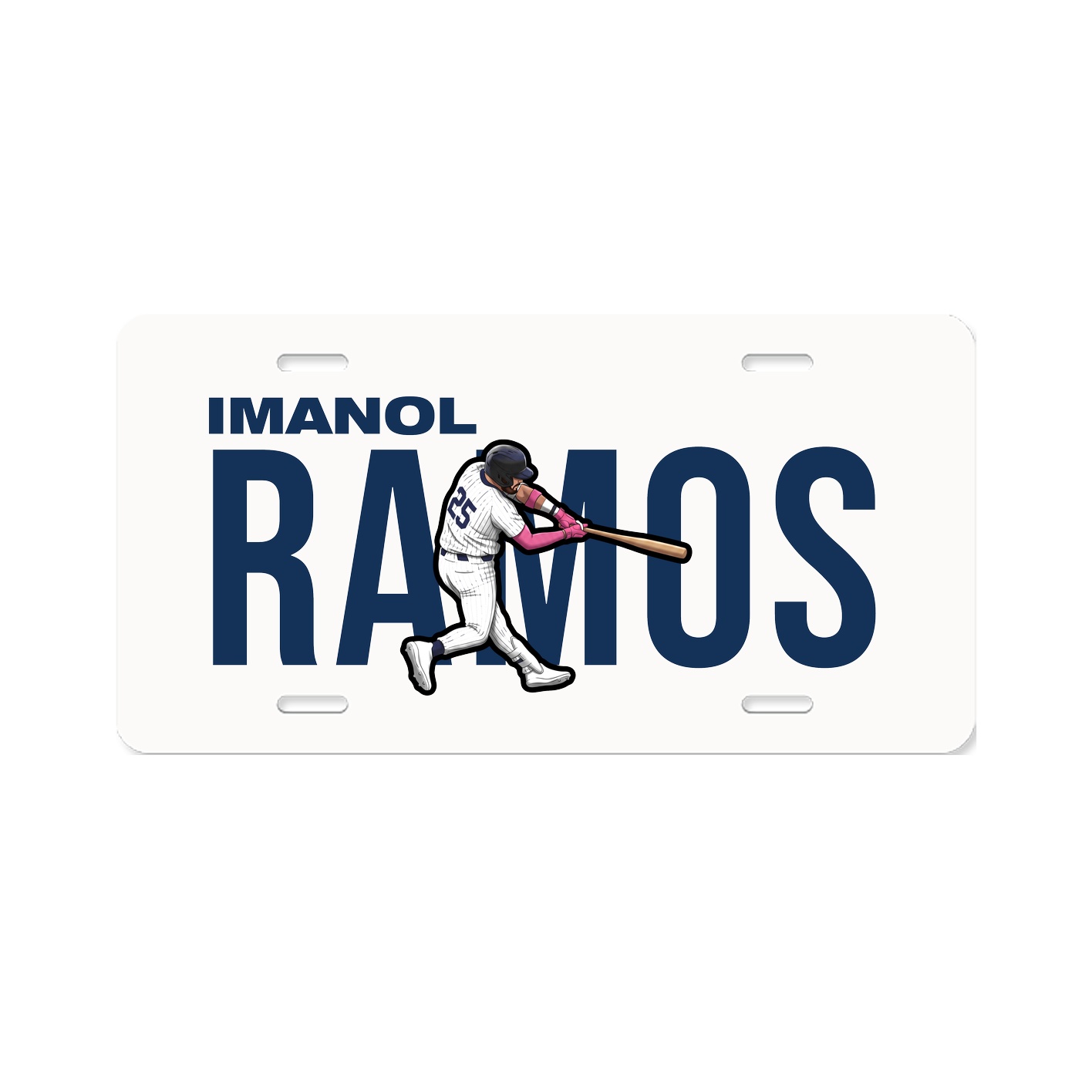 License Plate — Player Name in Classic