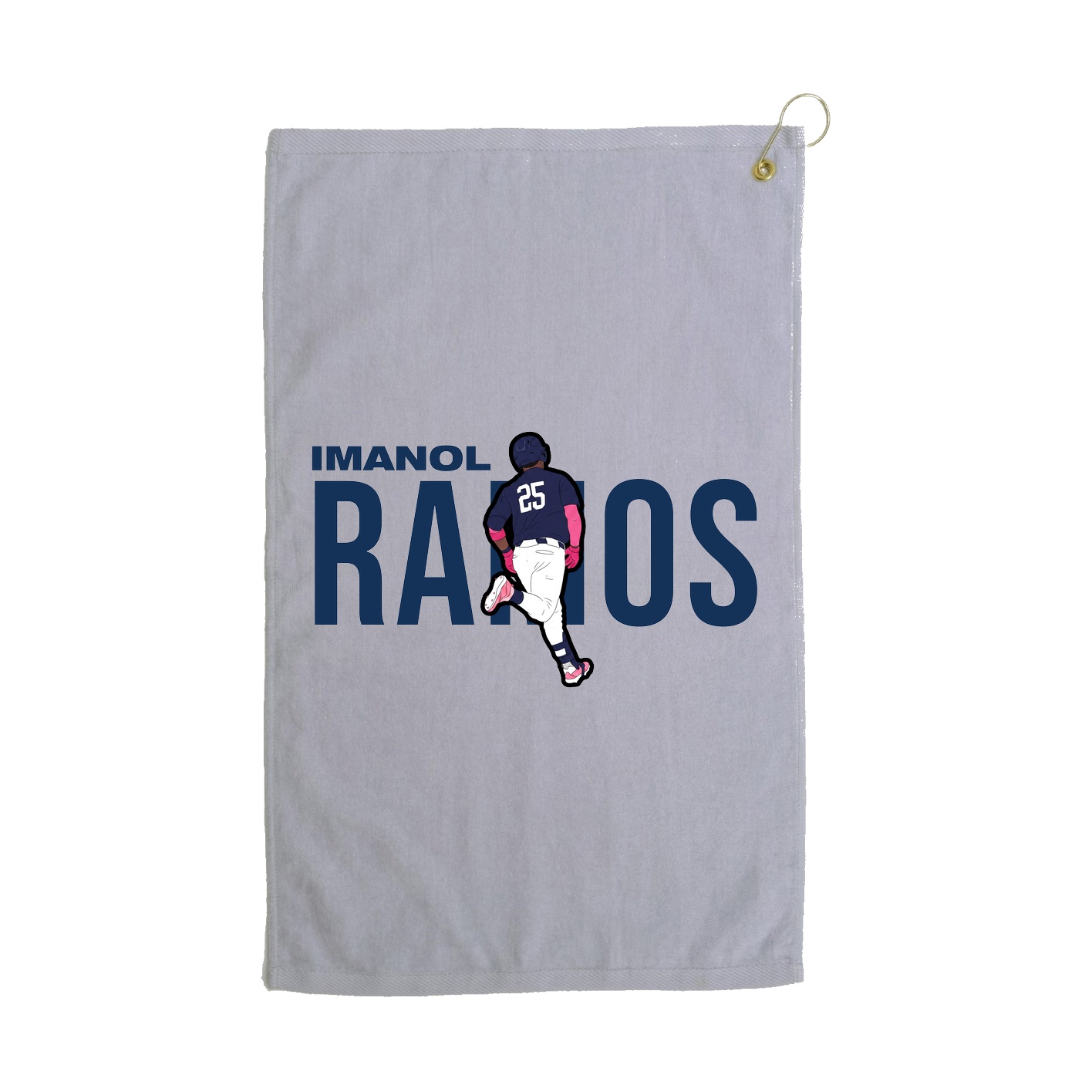 Golf Towel — Player Name in Grey
