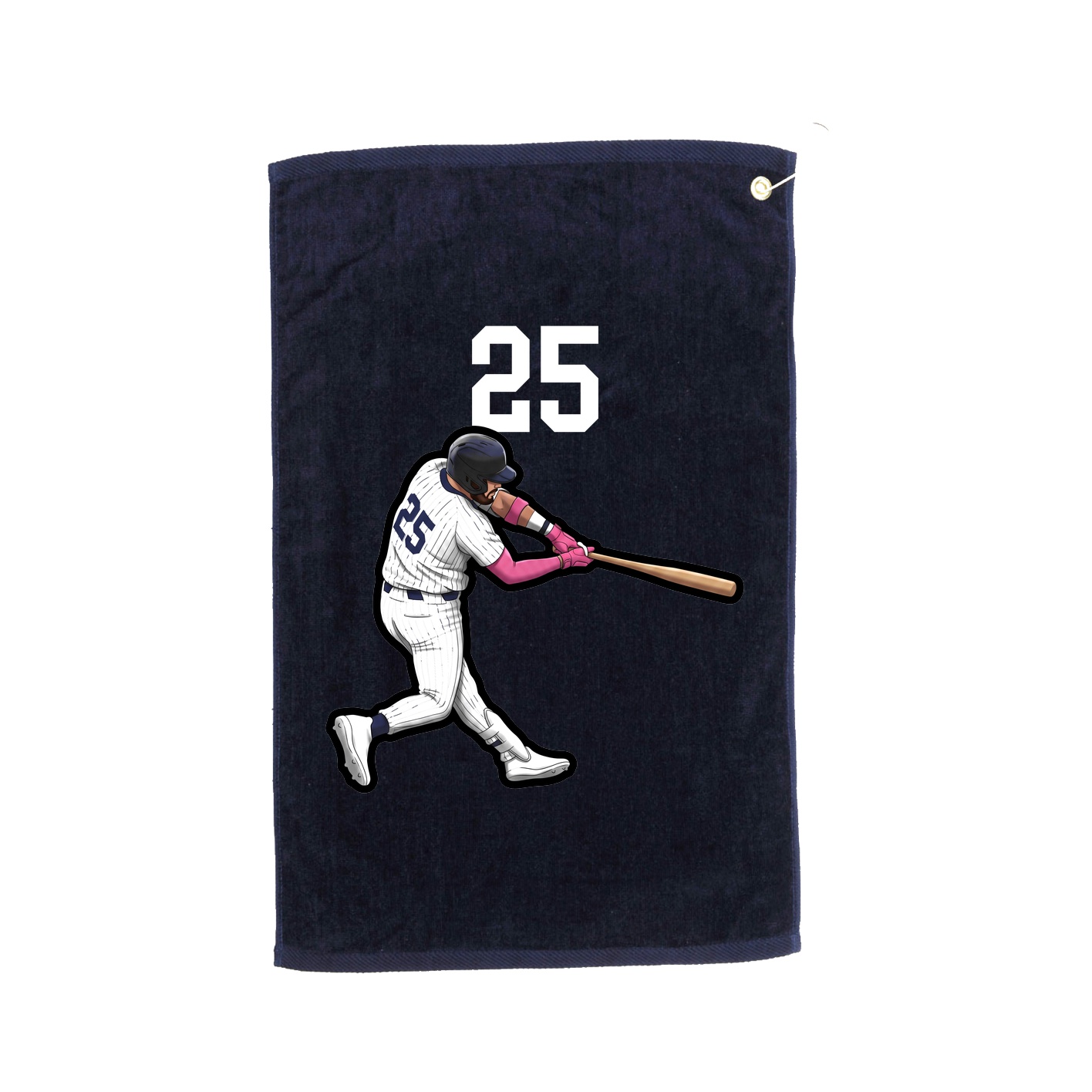 Golf Towel — Number Top in Navy
