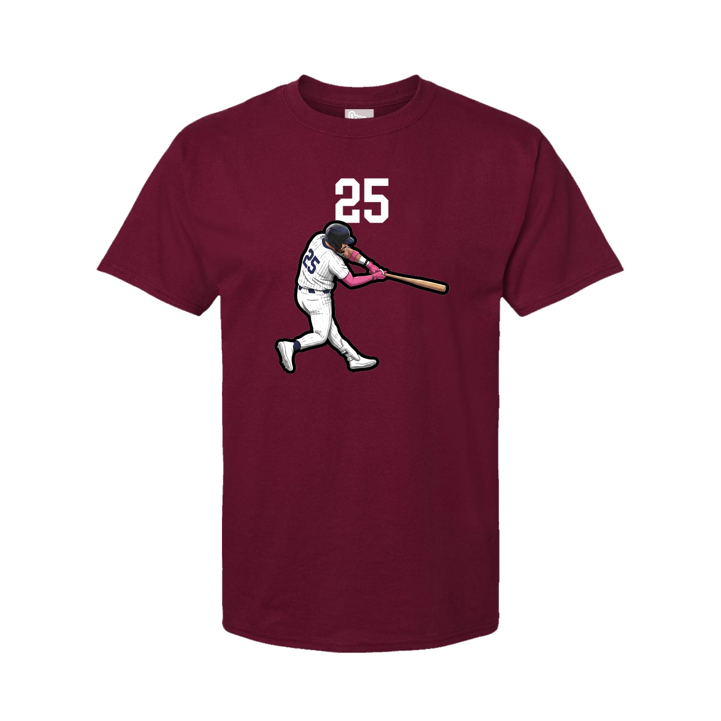 Youth Tee — Number Top in Cardinal