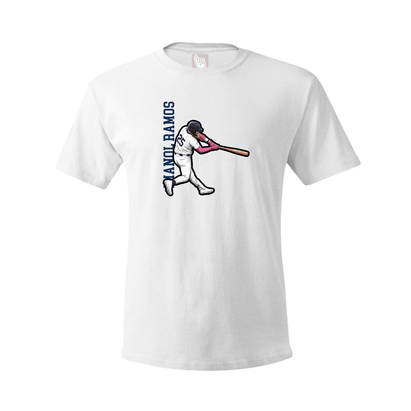 Youth Tee — Name Vertical in White