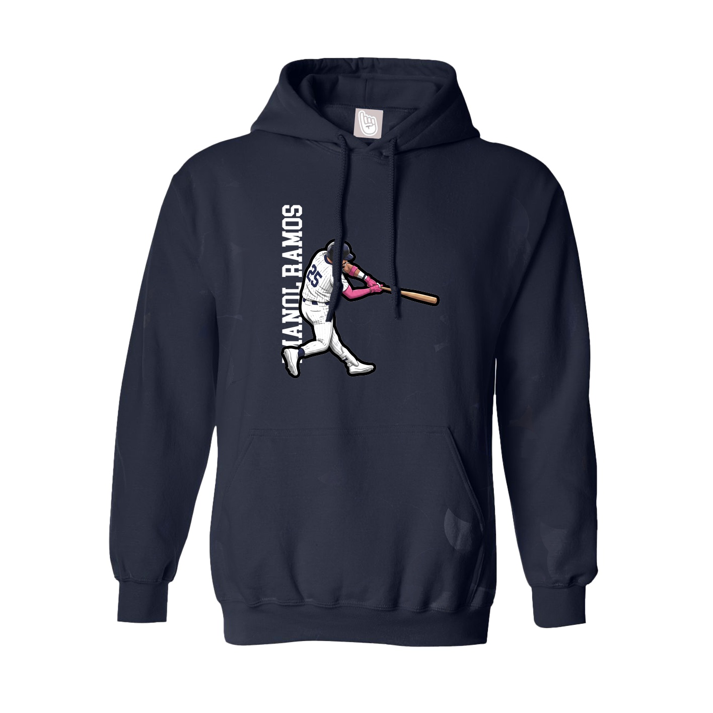 Youth Hoodie — Name Vertical in Navy