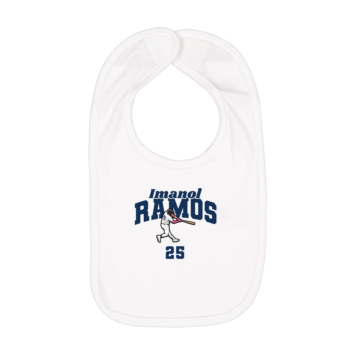 Infant Bib — Signature Arch in White