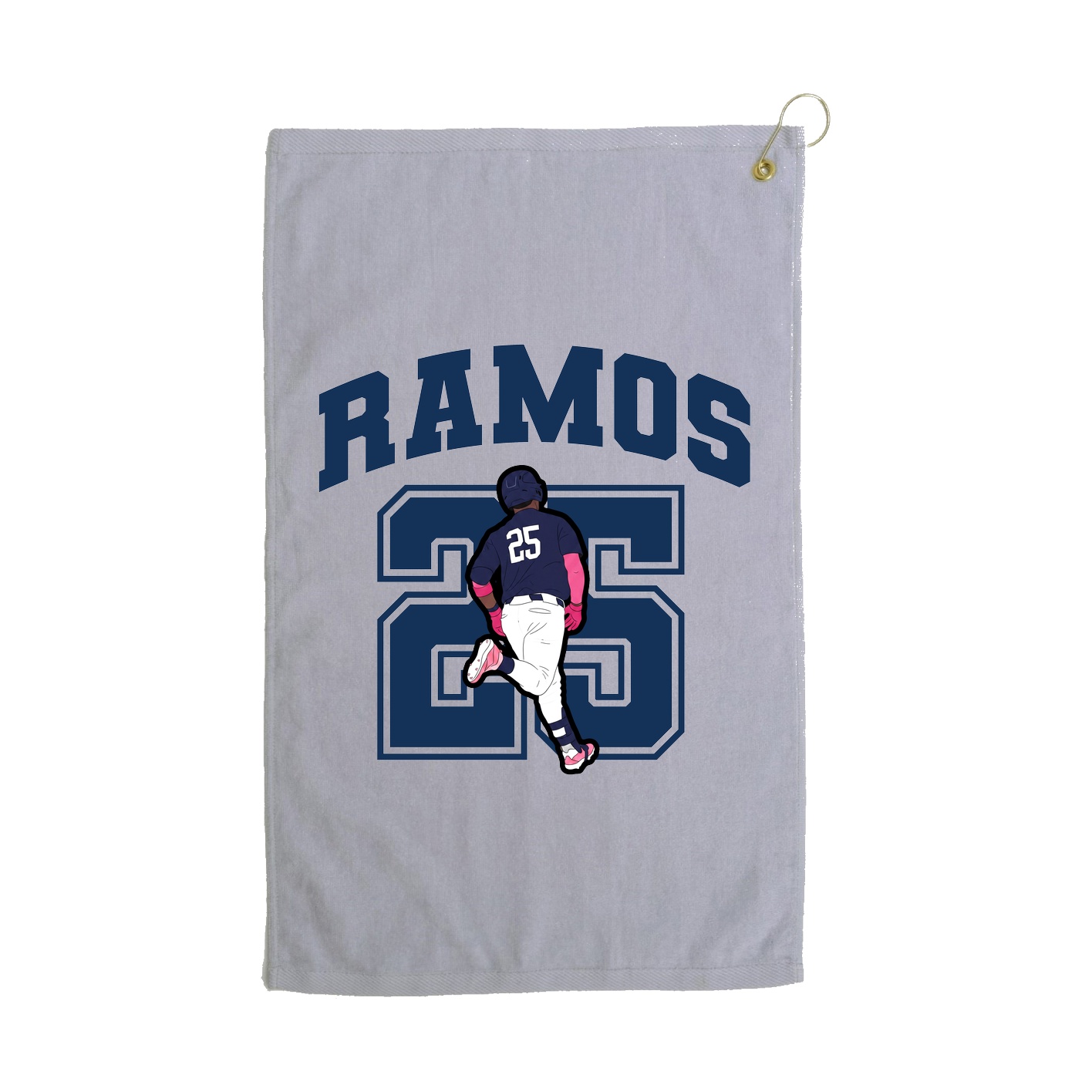 Golf Towel — Number in Grey