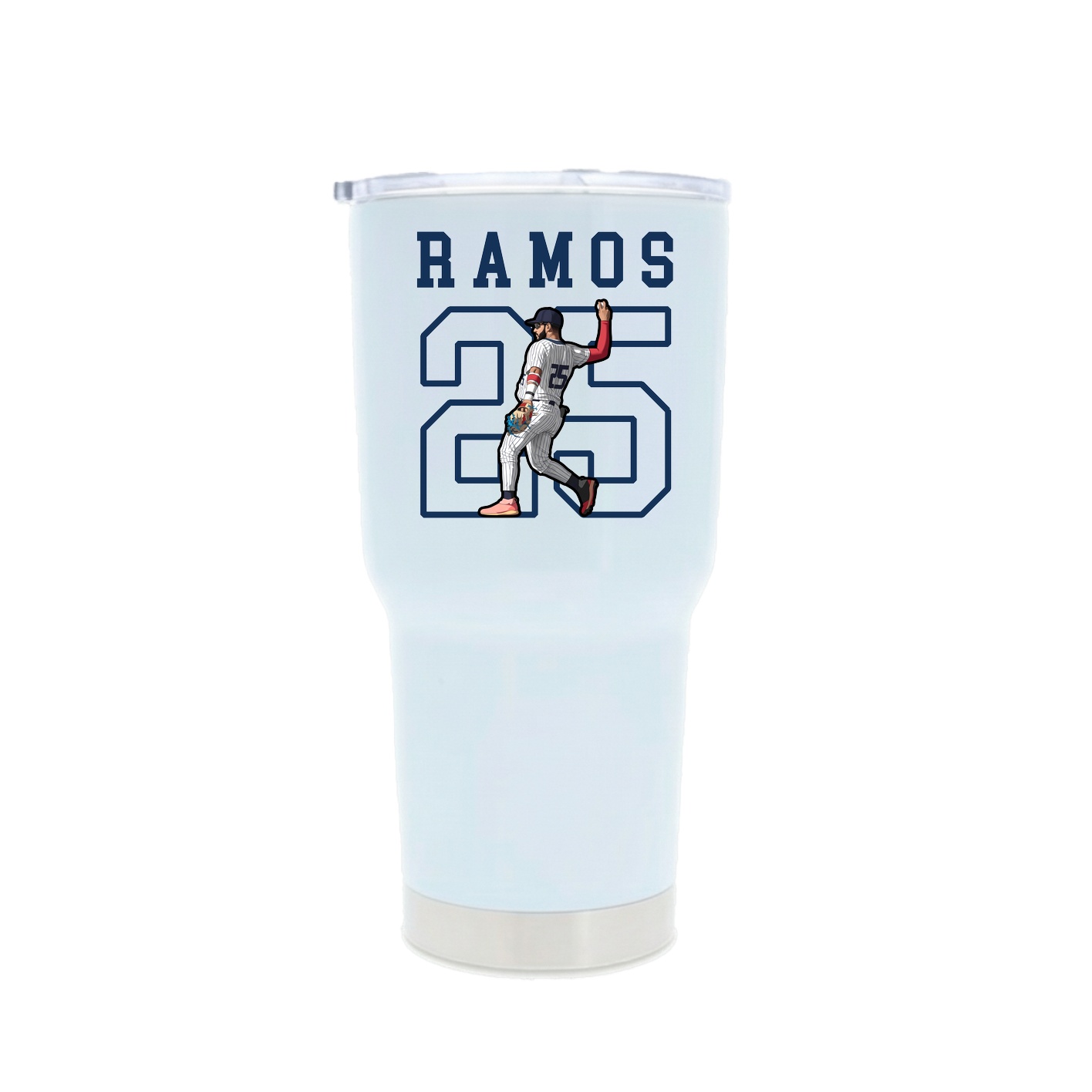 30oz Stainless Steel Tumbler — Shirsey in White
