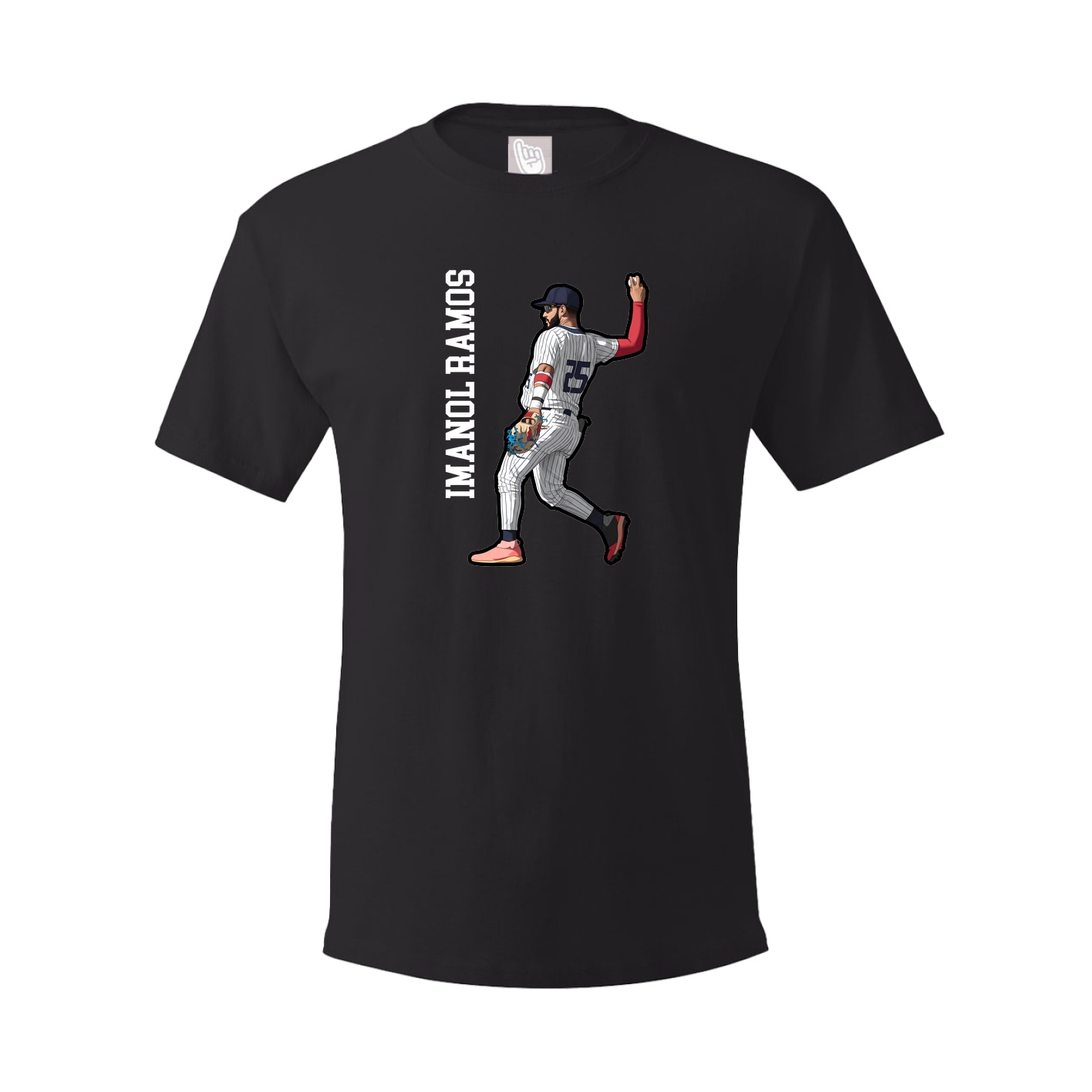 Youth Tee — Name Vertical in Black