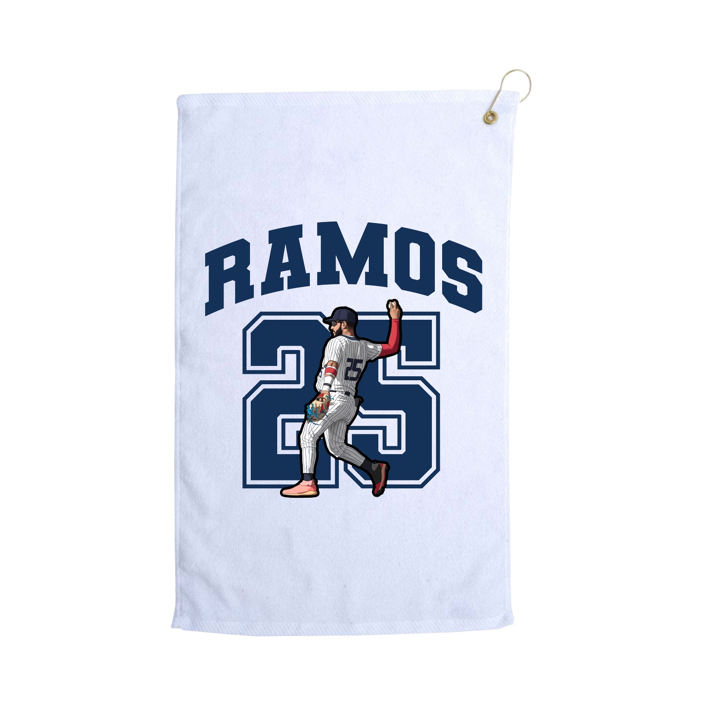 Golf Towel — Number in White