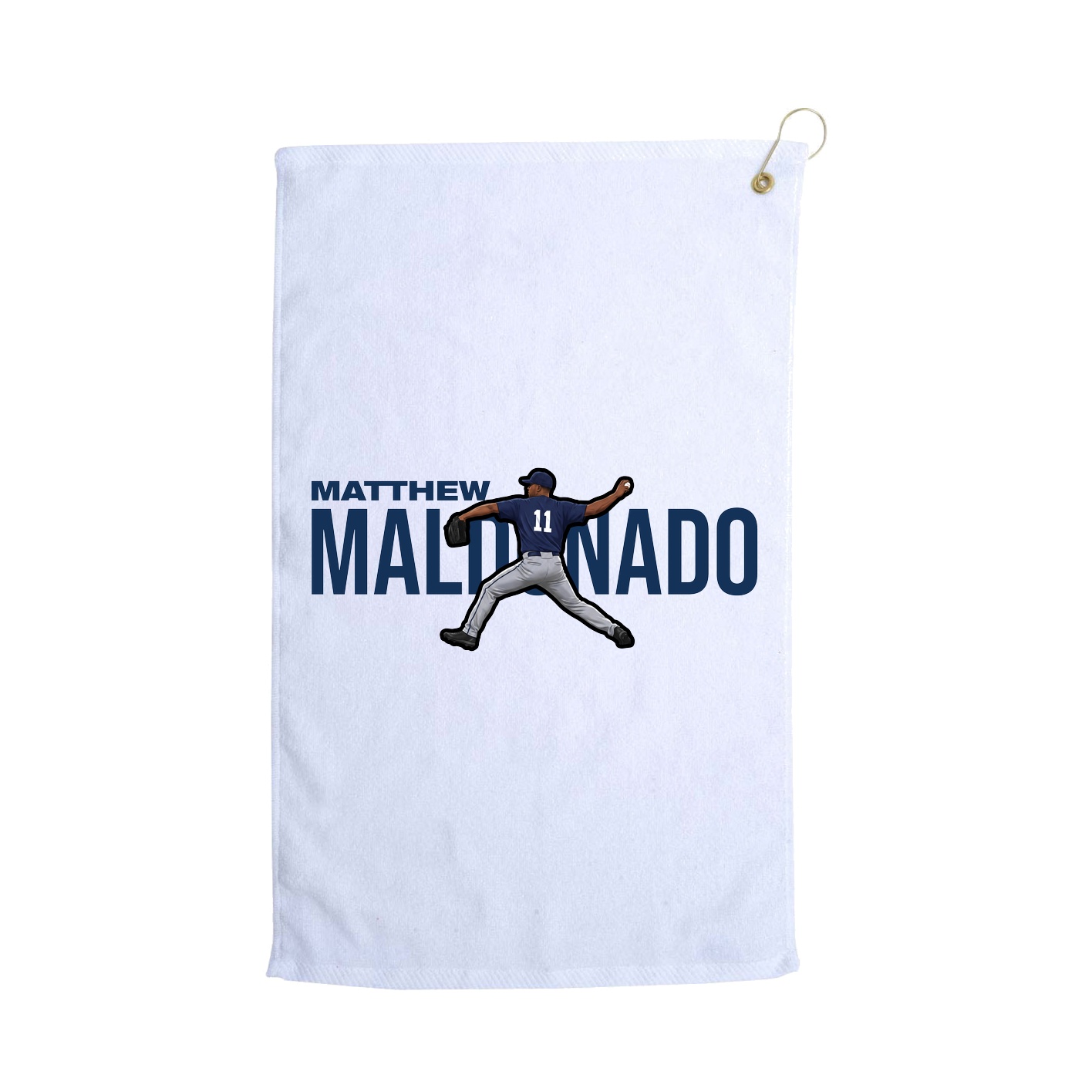 Golf Towel — Player Name in White