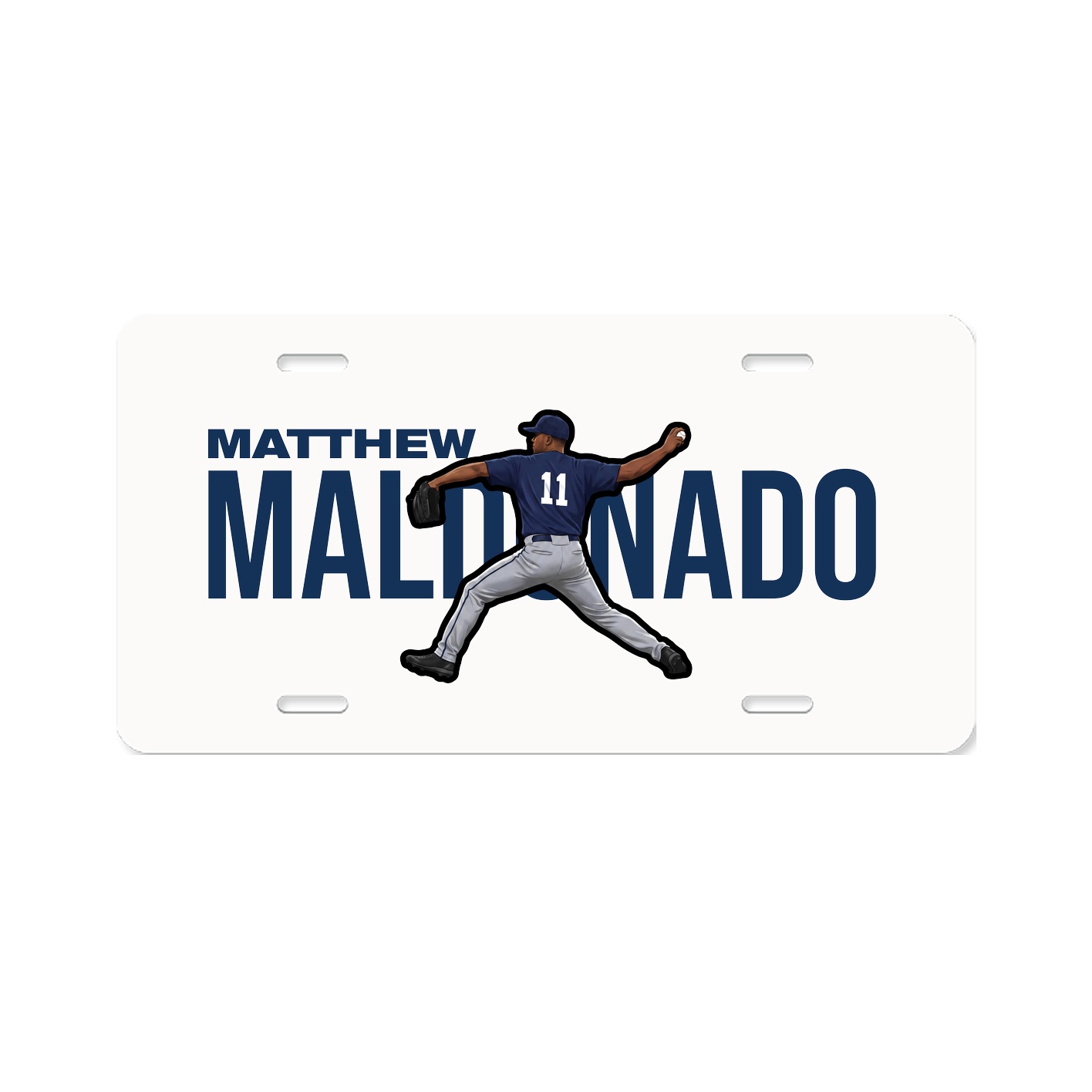 License Plate — Player Name in Classic