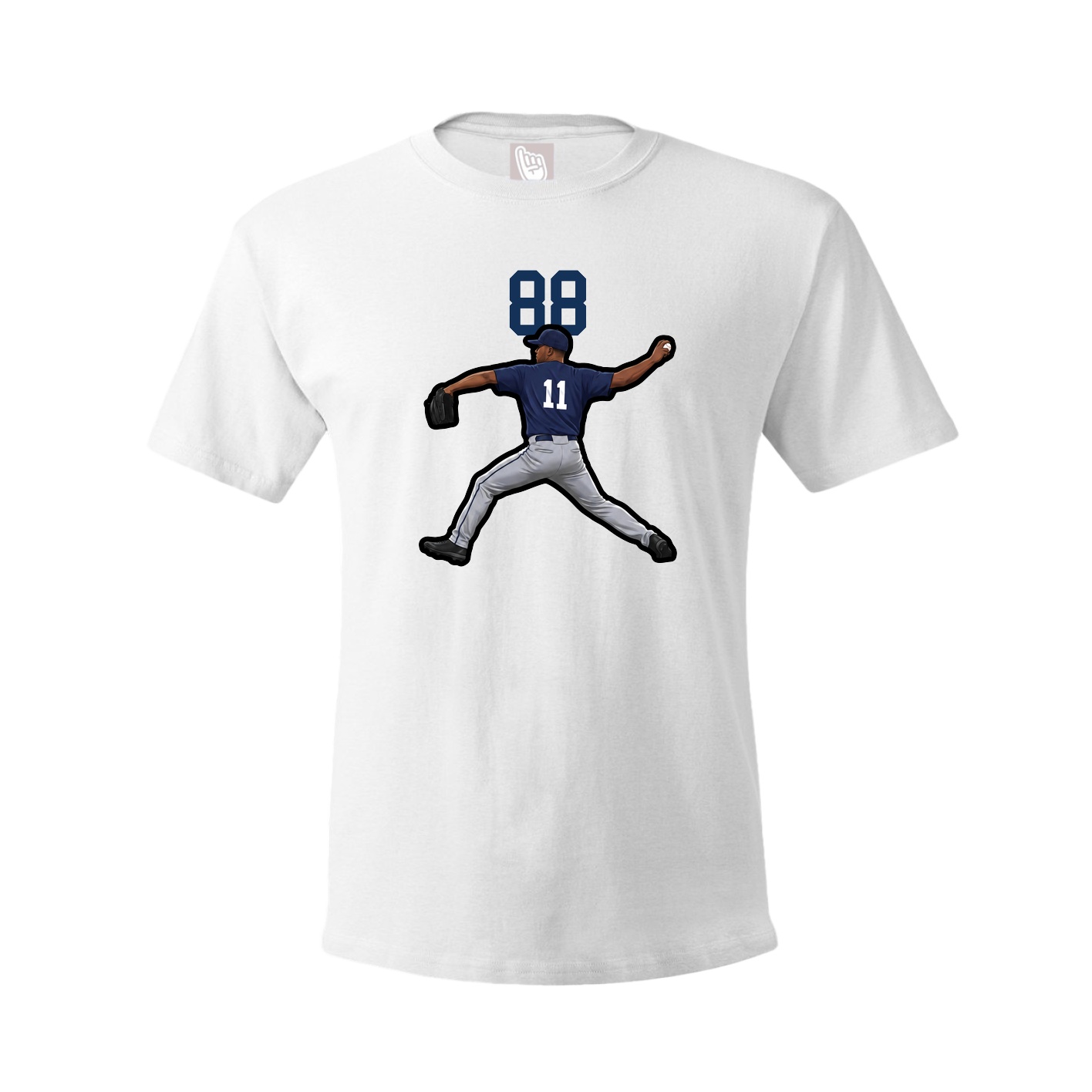 Tee — Number Top in White