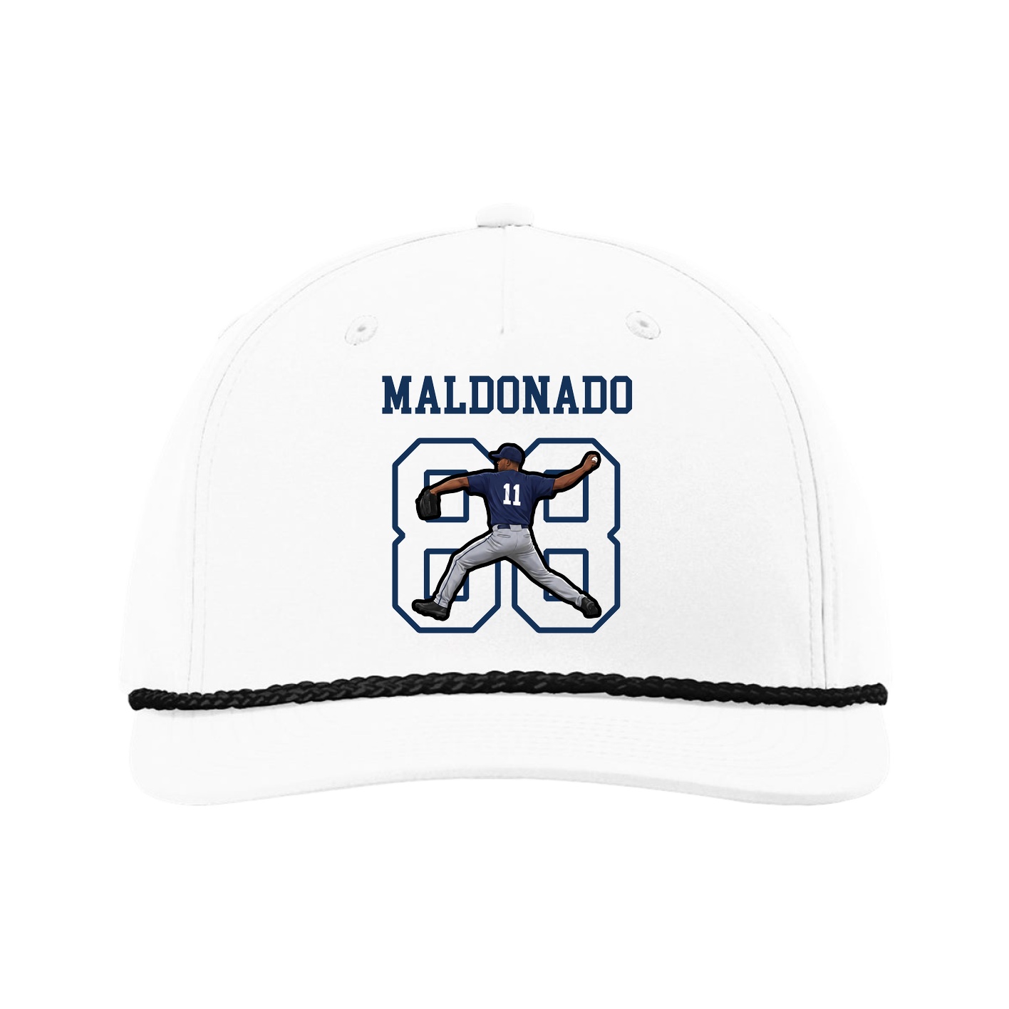 Five-Panel Classic Rope Cap — Shirsey in White