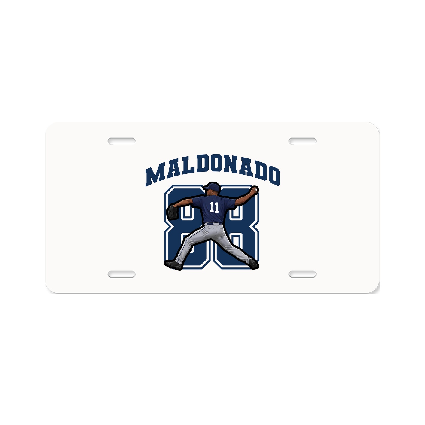 License Plate — Number in Classic