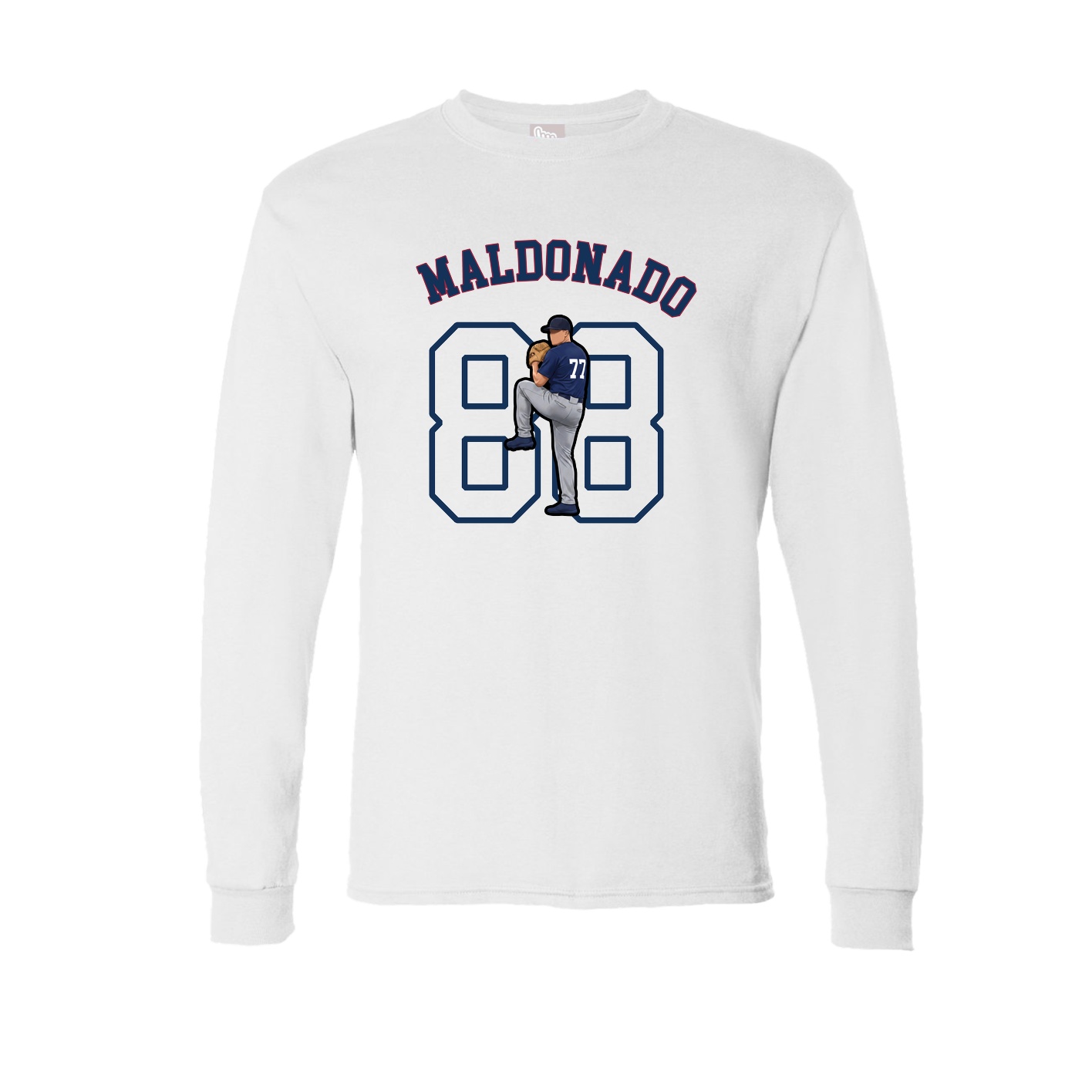 Long Sleeve Tee — Shirsey Arch in White