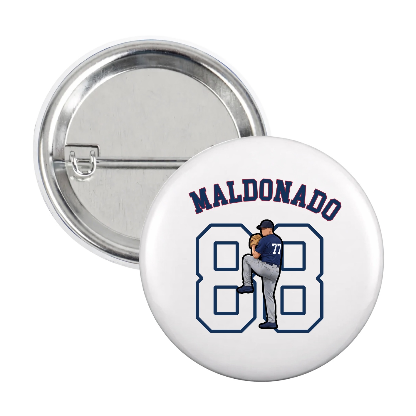 Game Day Button — Shirsey Arch in White