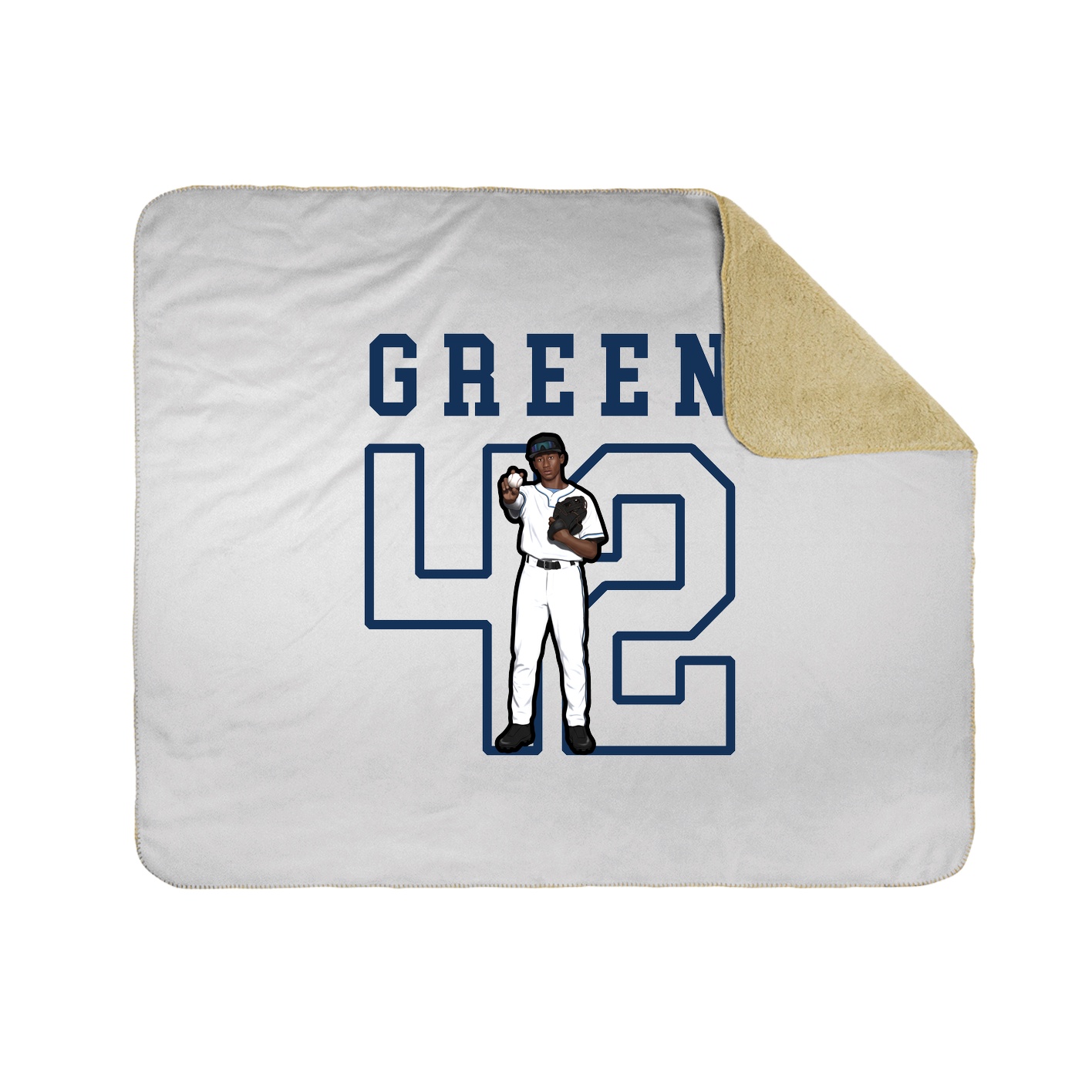 Throw Blanket — Shirsey in White