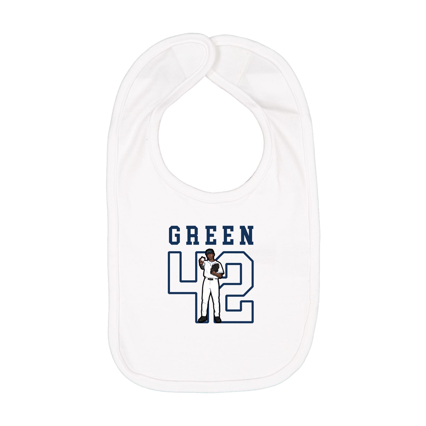 Infant Bib — Shirsey in White