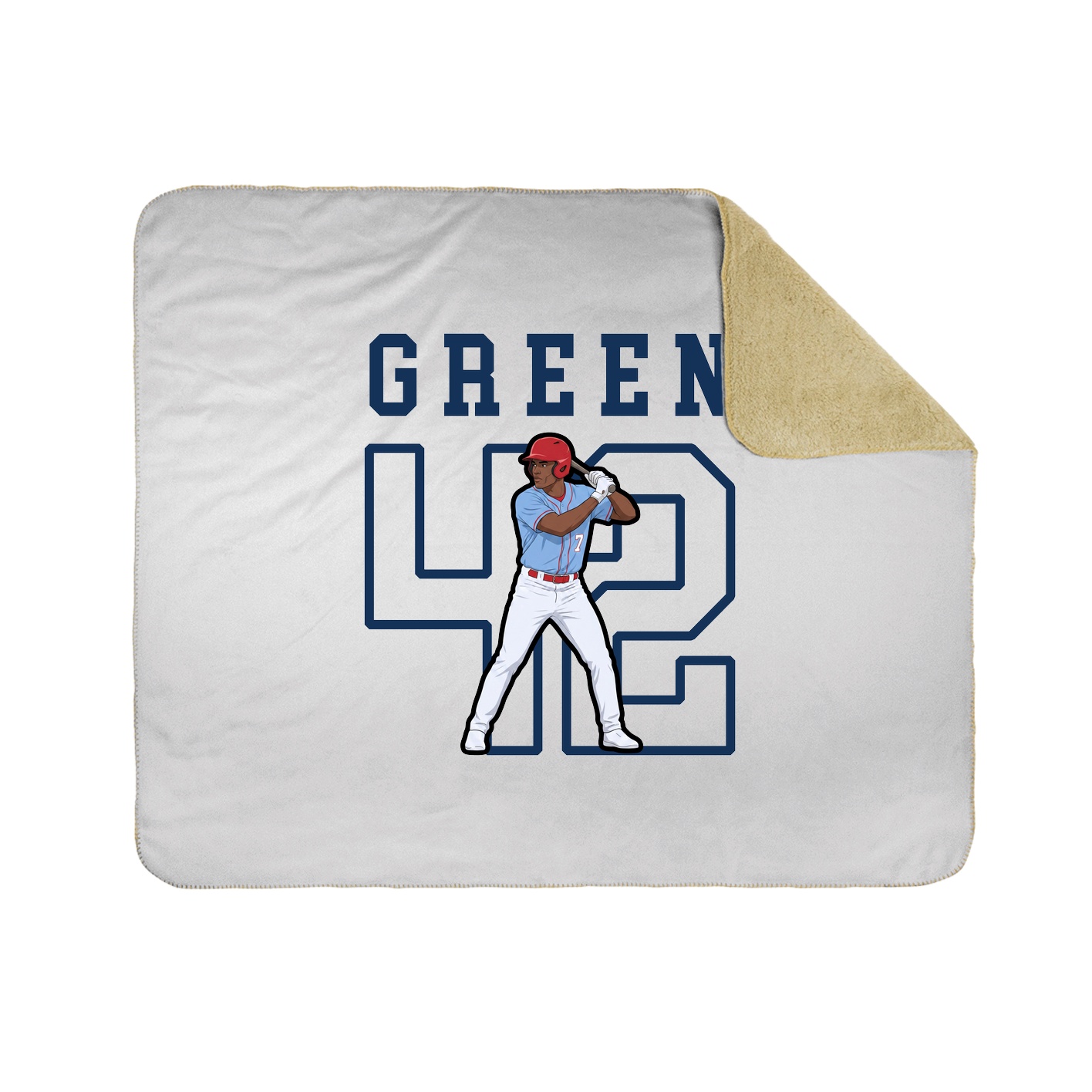 Throw Blanket — Shirsey in White