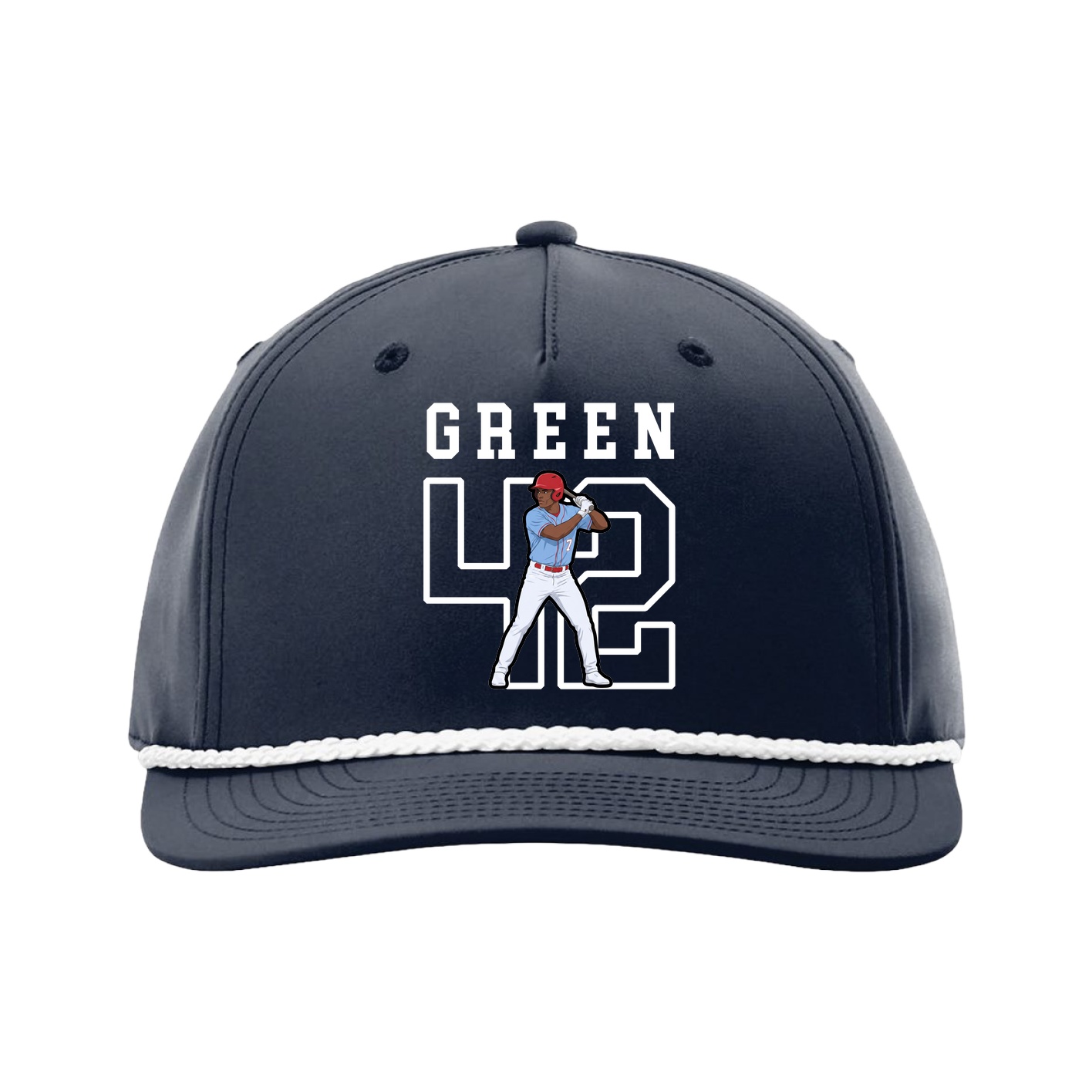 Five-Panel Classic Rope Cap — Shirsey in Navy