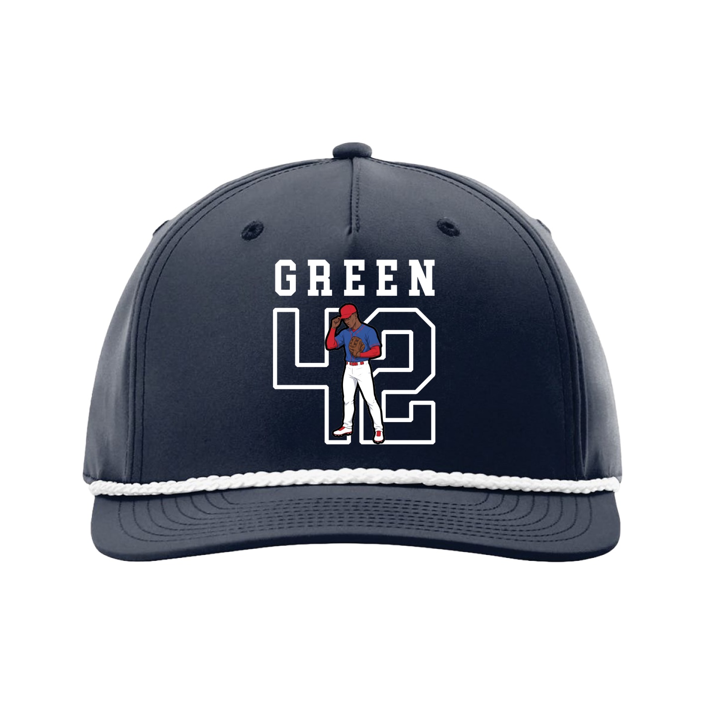Five-Panel Classic Rope Cap — Shirsey in Navy