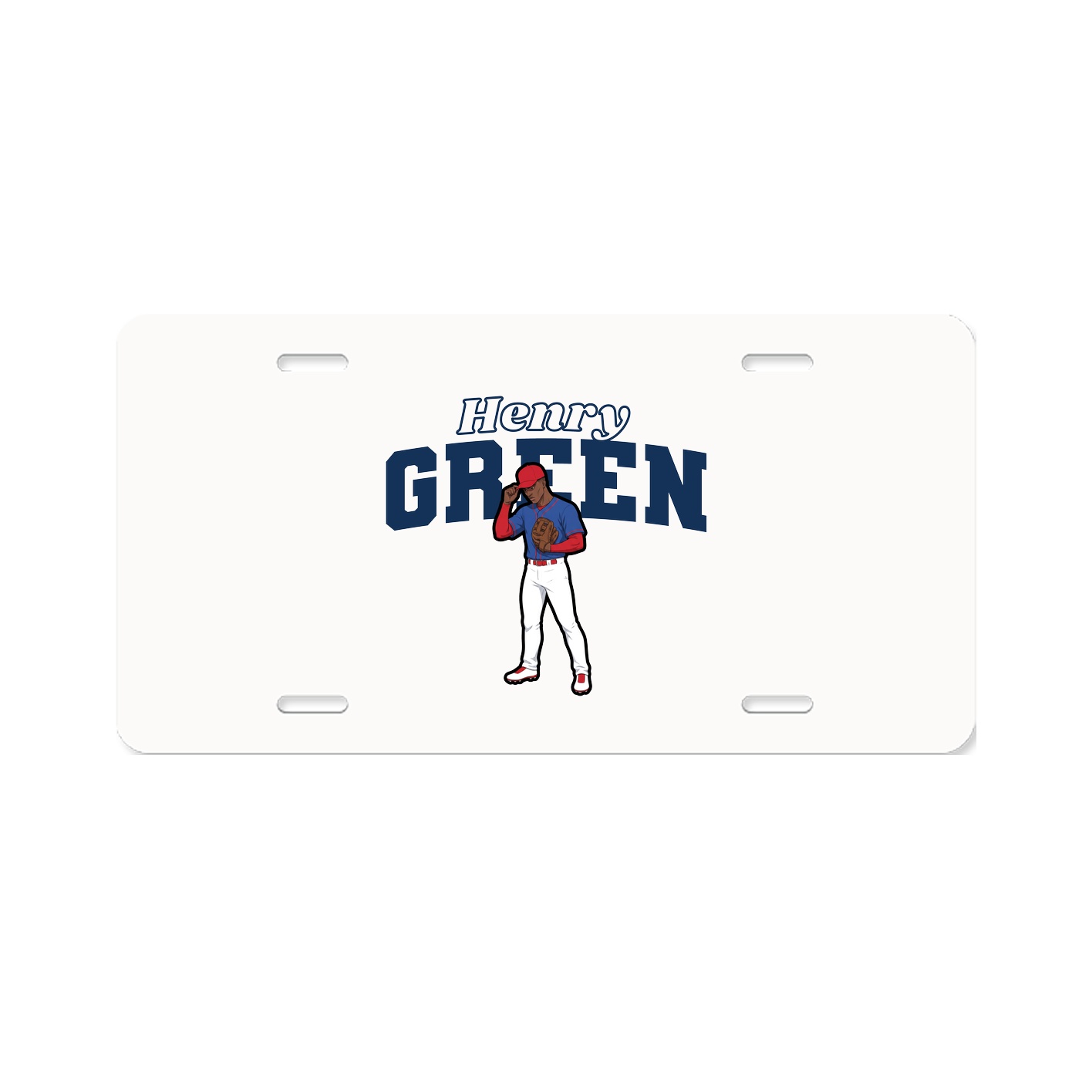 License Plate — Name Arch in Classic