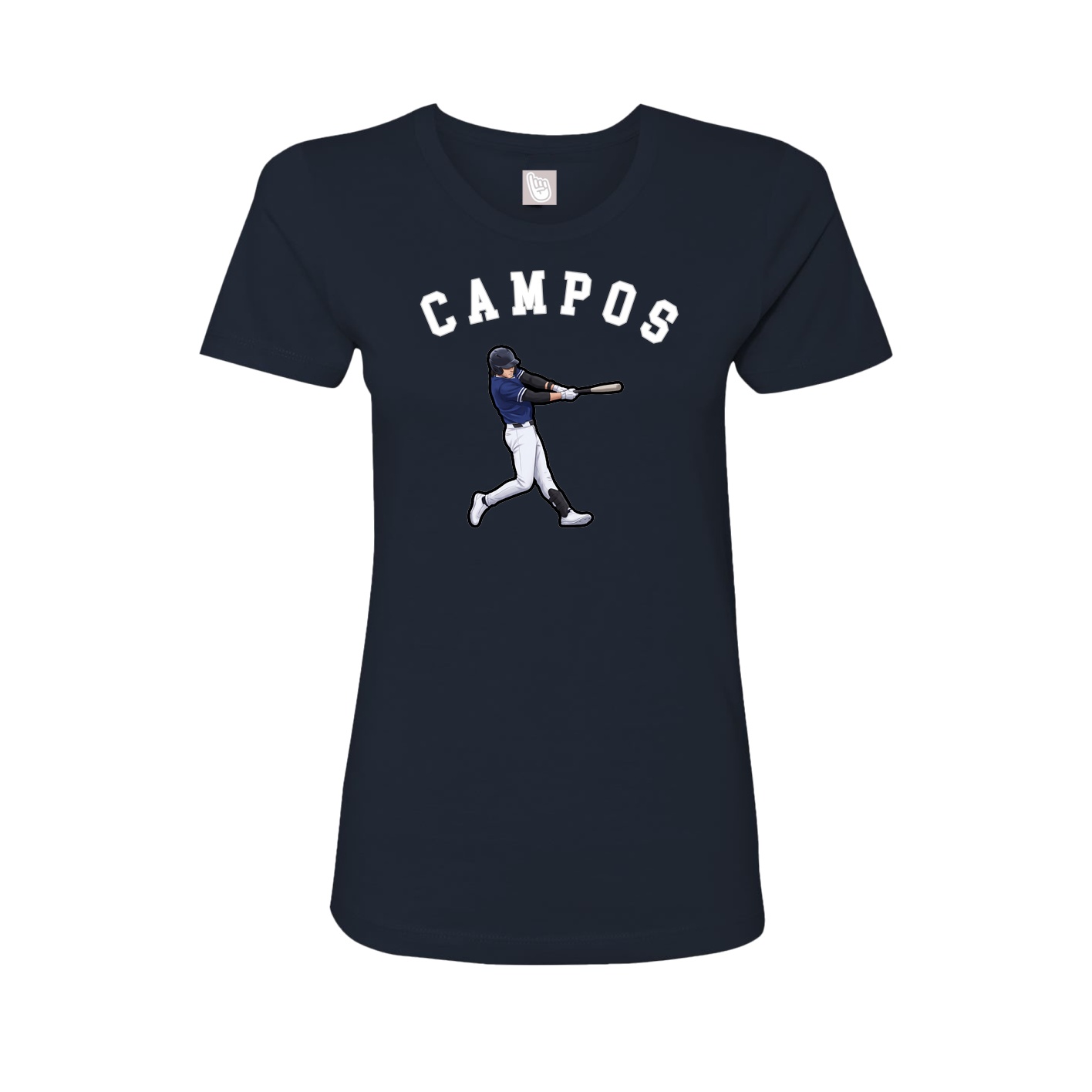 Fitted Women's Tee — Shirsey Arch in Navy