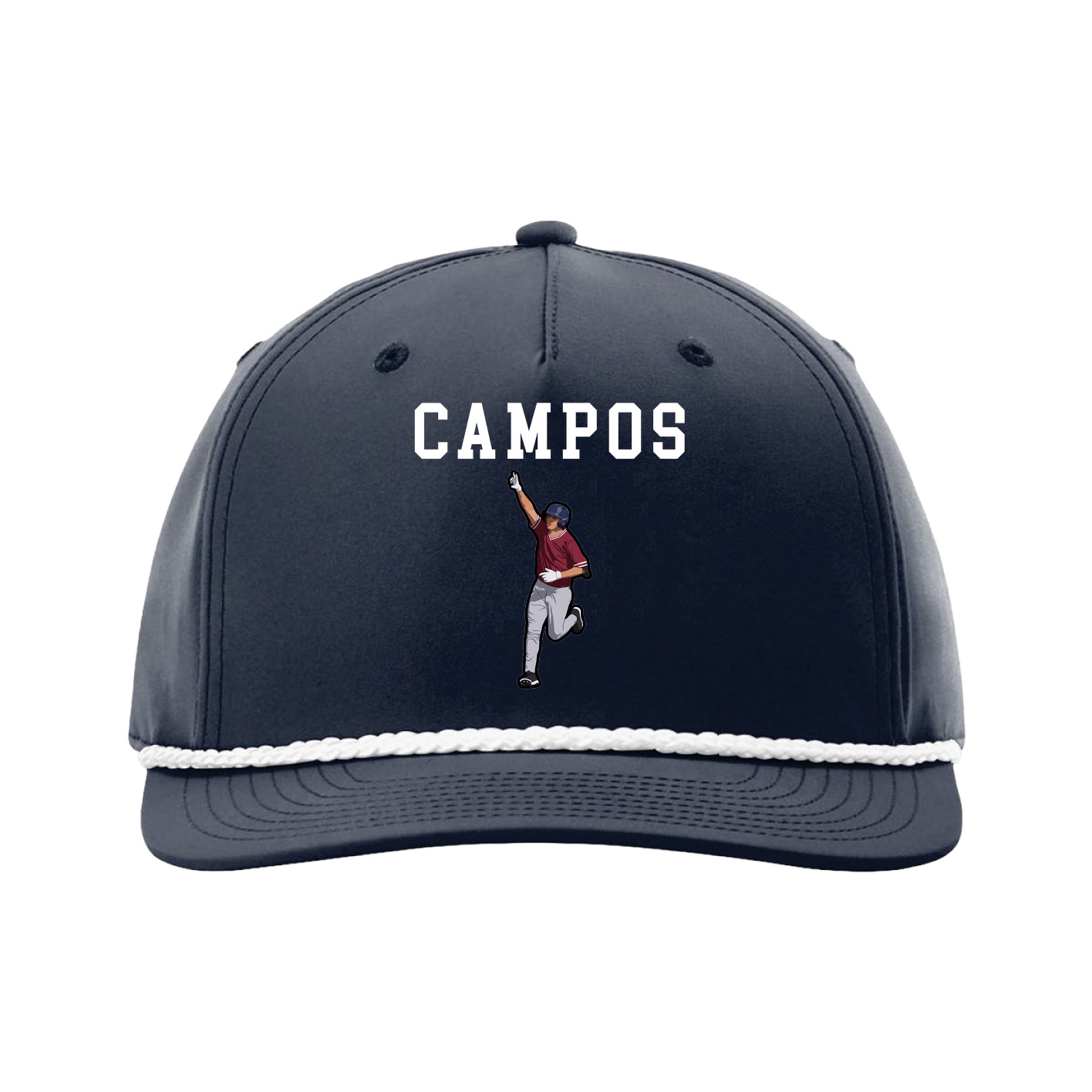 Five-Panel Classic Rope Cap — Shirsey in Navy