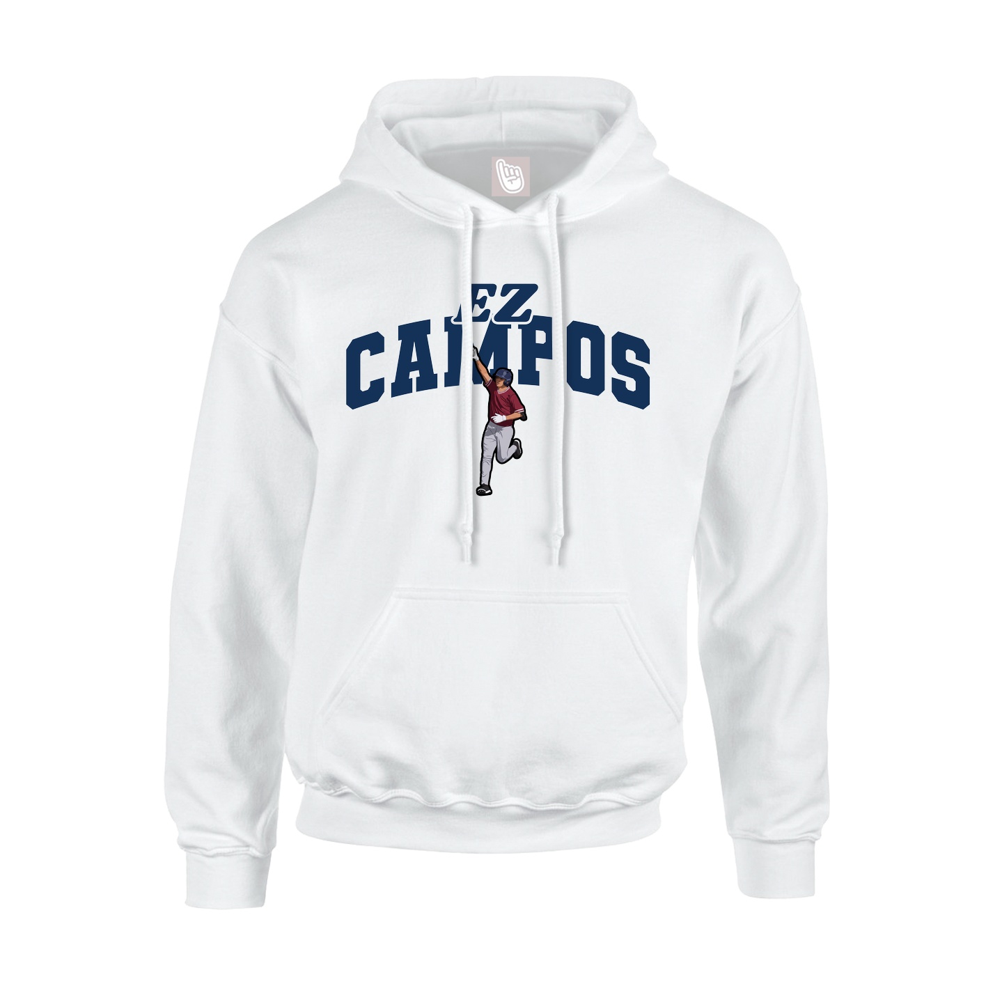 Hoodie — Signature Arch in White