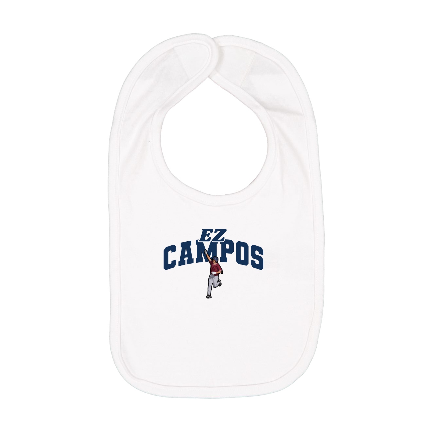 Infant Bib — Signature Arch in White