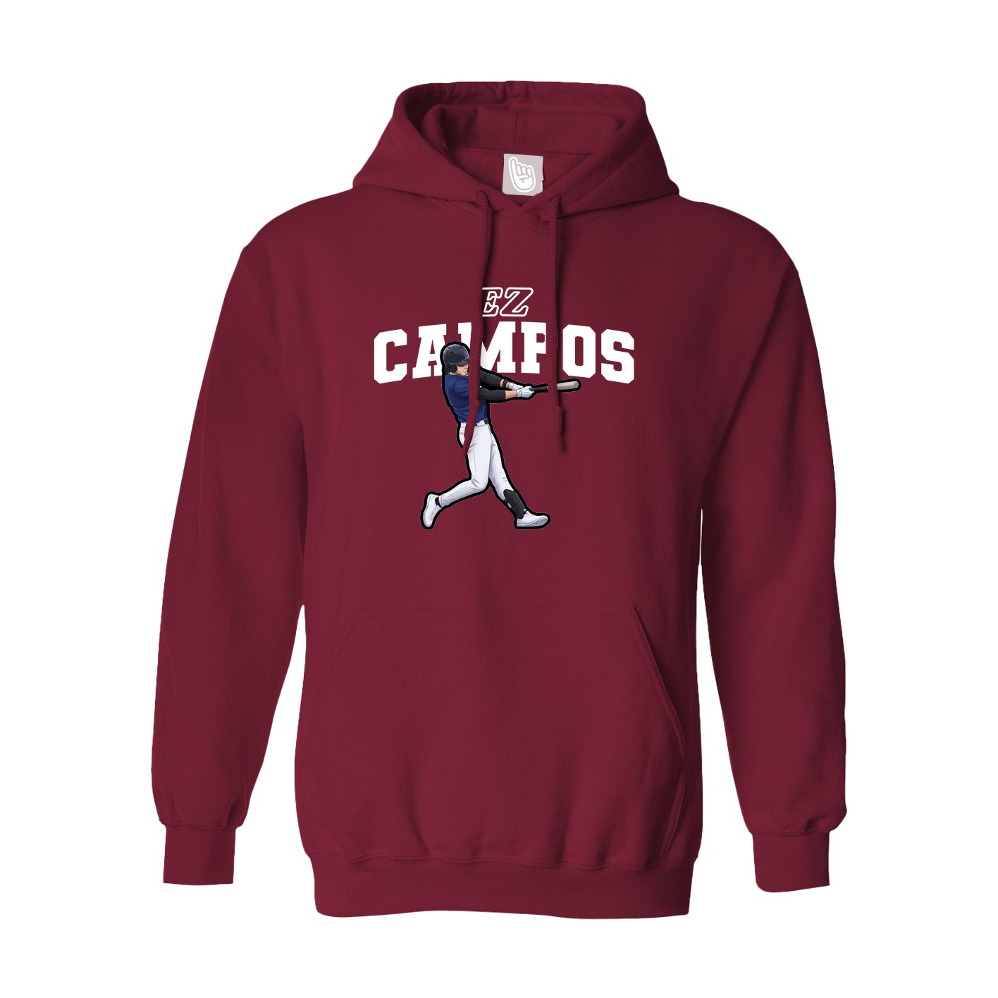 Hoodie — Name Arch in Cardinal