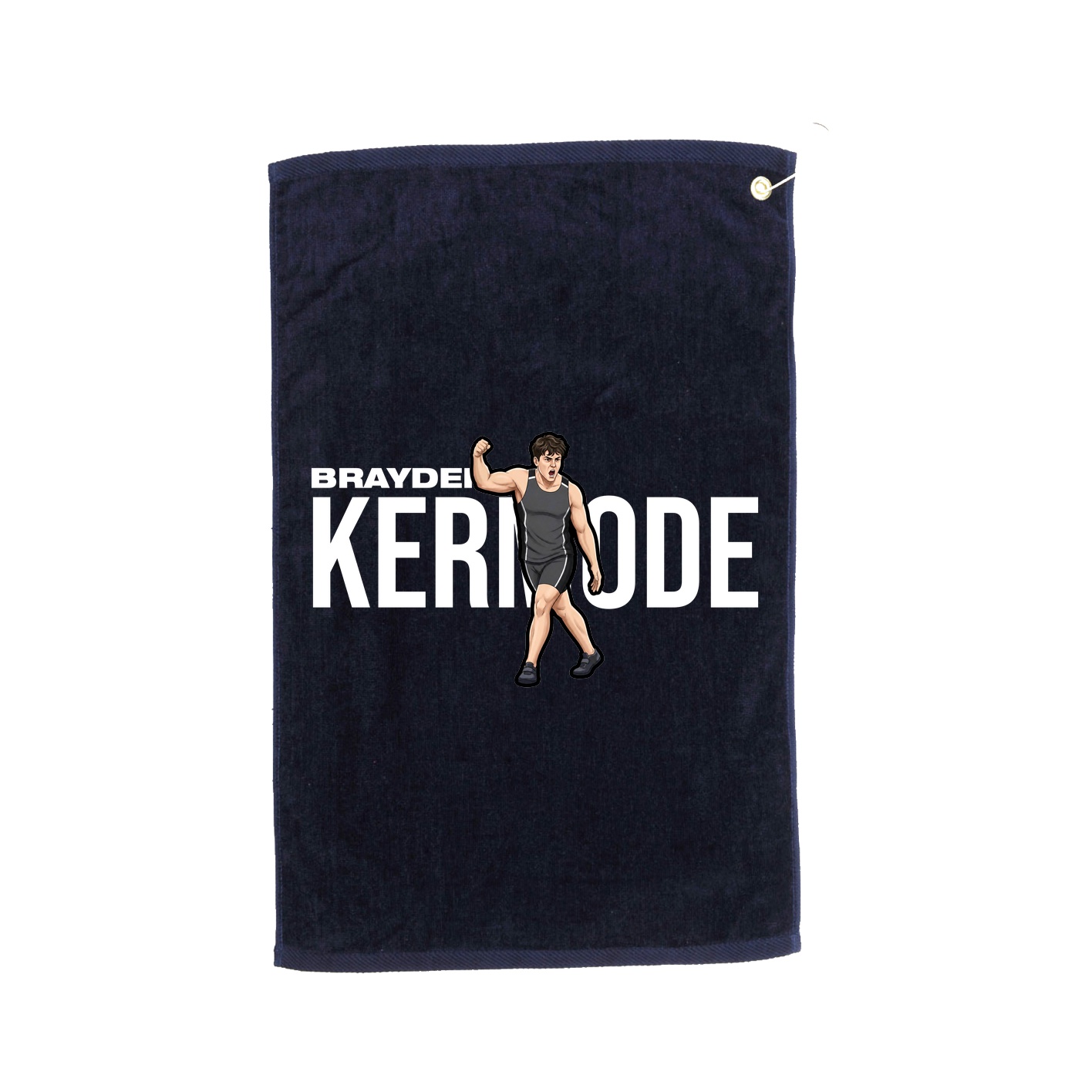 Golf Towel — Player Name in Navy
