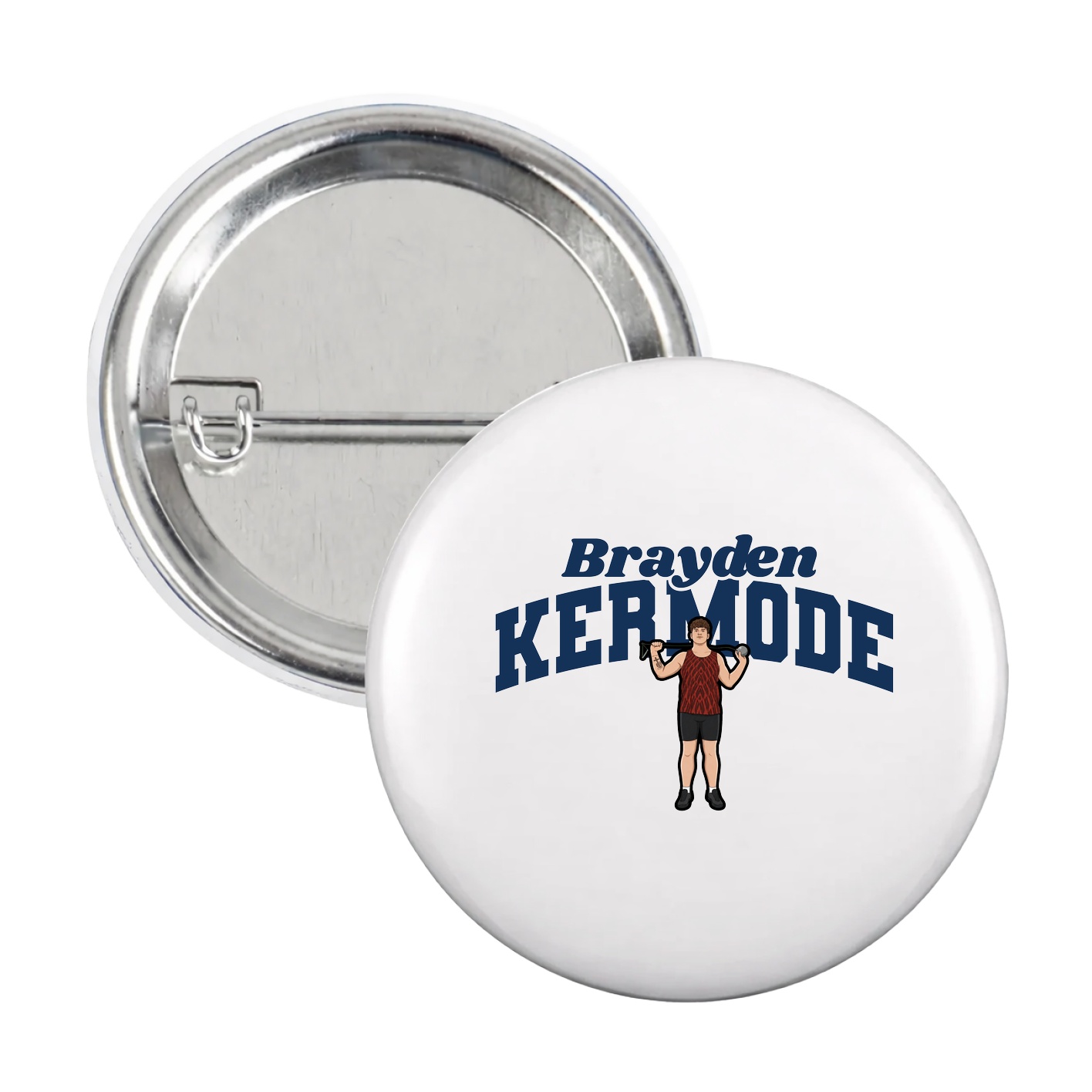 Game Day Button — Signature Arch in White
