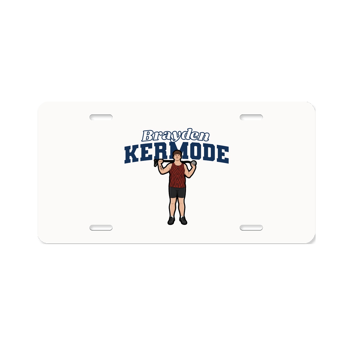 License Plate — Name Arch in Classic
