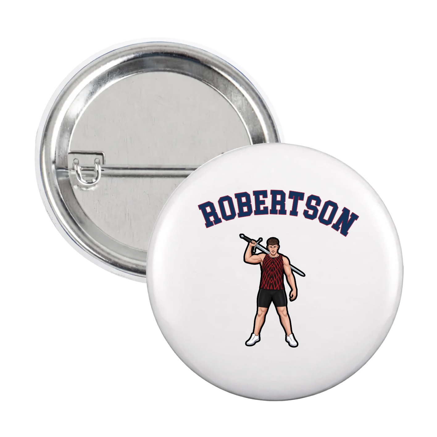 Game Day Button — Shirsey Arch in White
