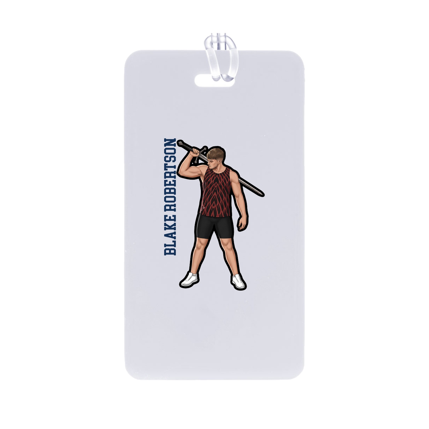 Bag Tag — Name Vertical in Classic