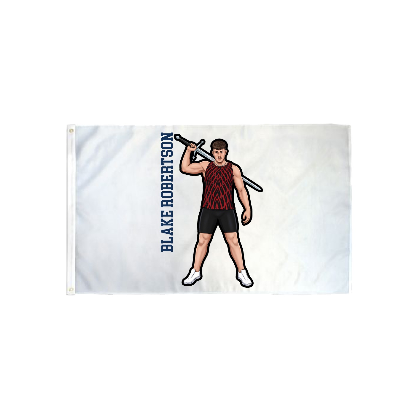 3x5 Flag — Name Vertical in Classic
