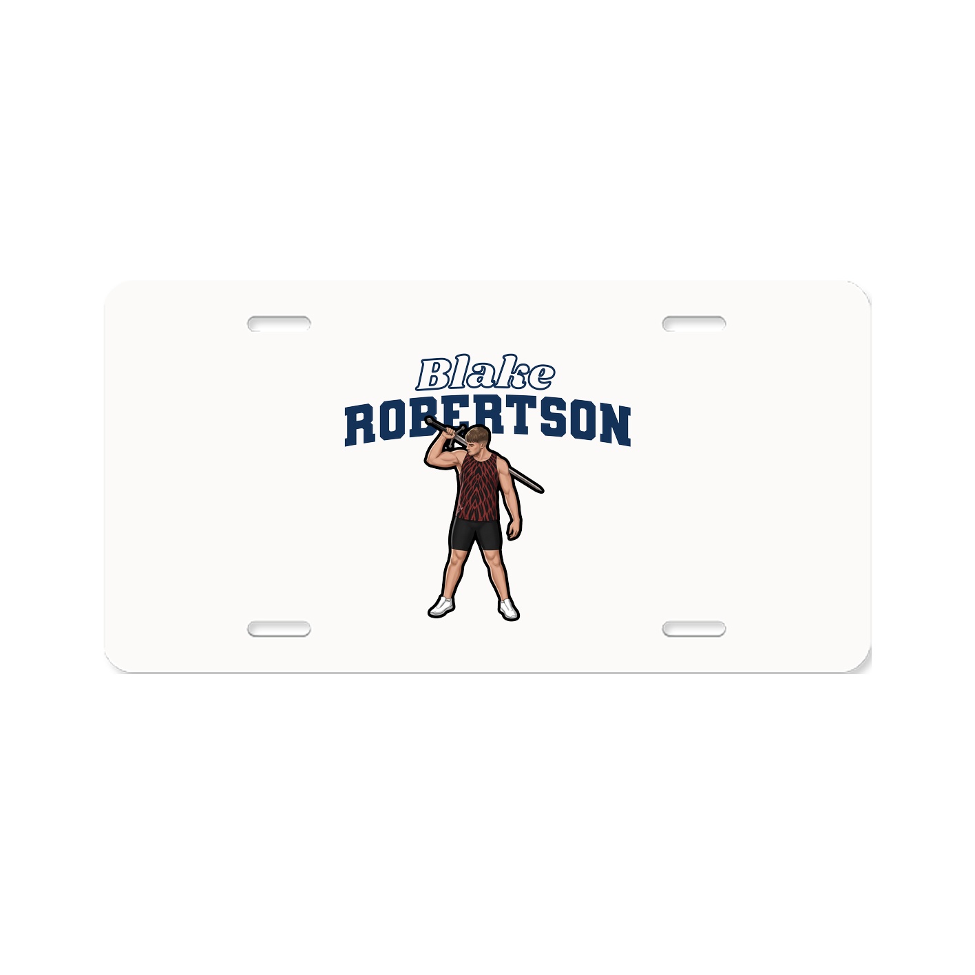 License Plate — Name Arch in Classic