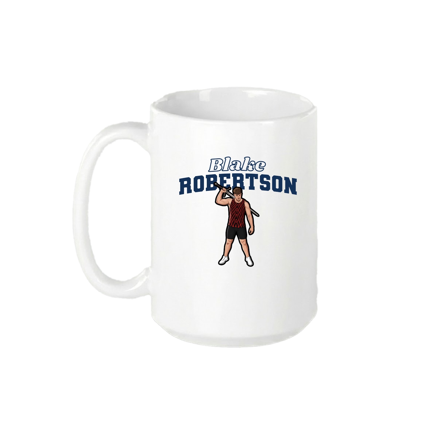15oz Coffee Mug — Name Arch in White